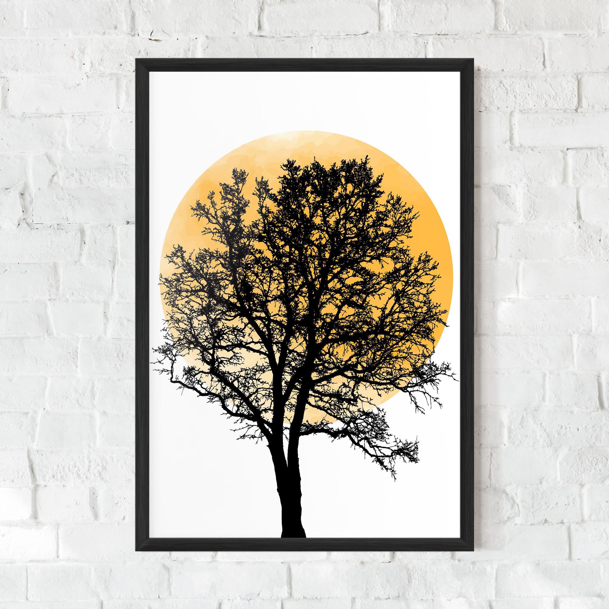 Gerahmte Poster Orange Sun 01 mockup 0