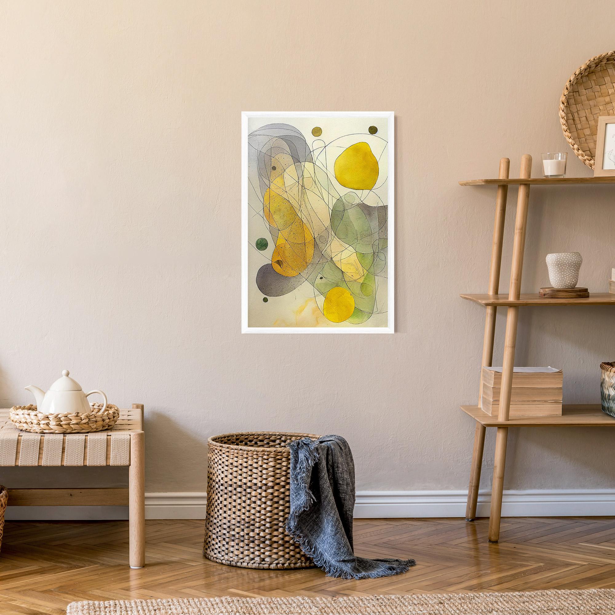 Gerahmte Poster Abstract Lemons mockup 9