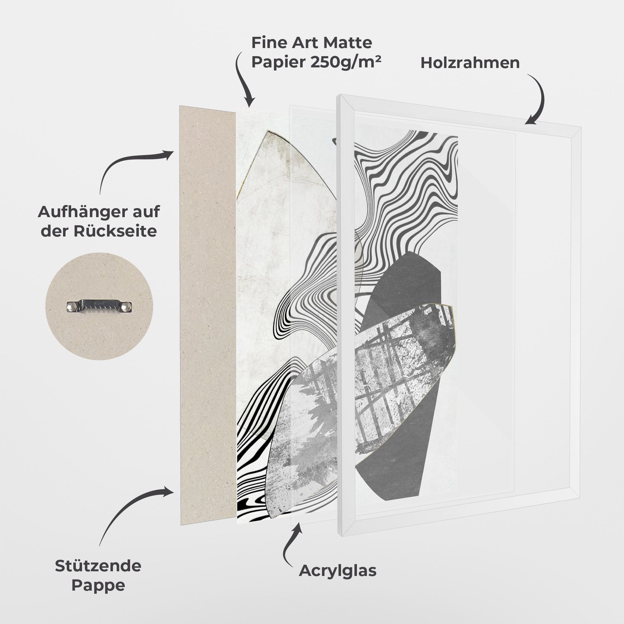 Abstract Black Lines mockup 1