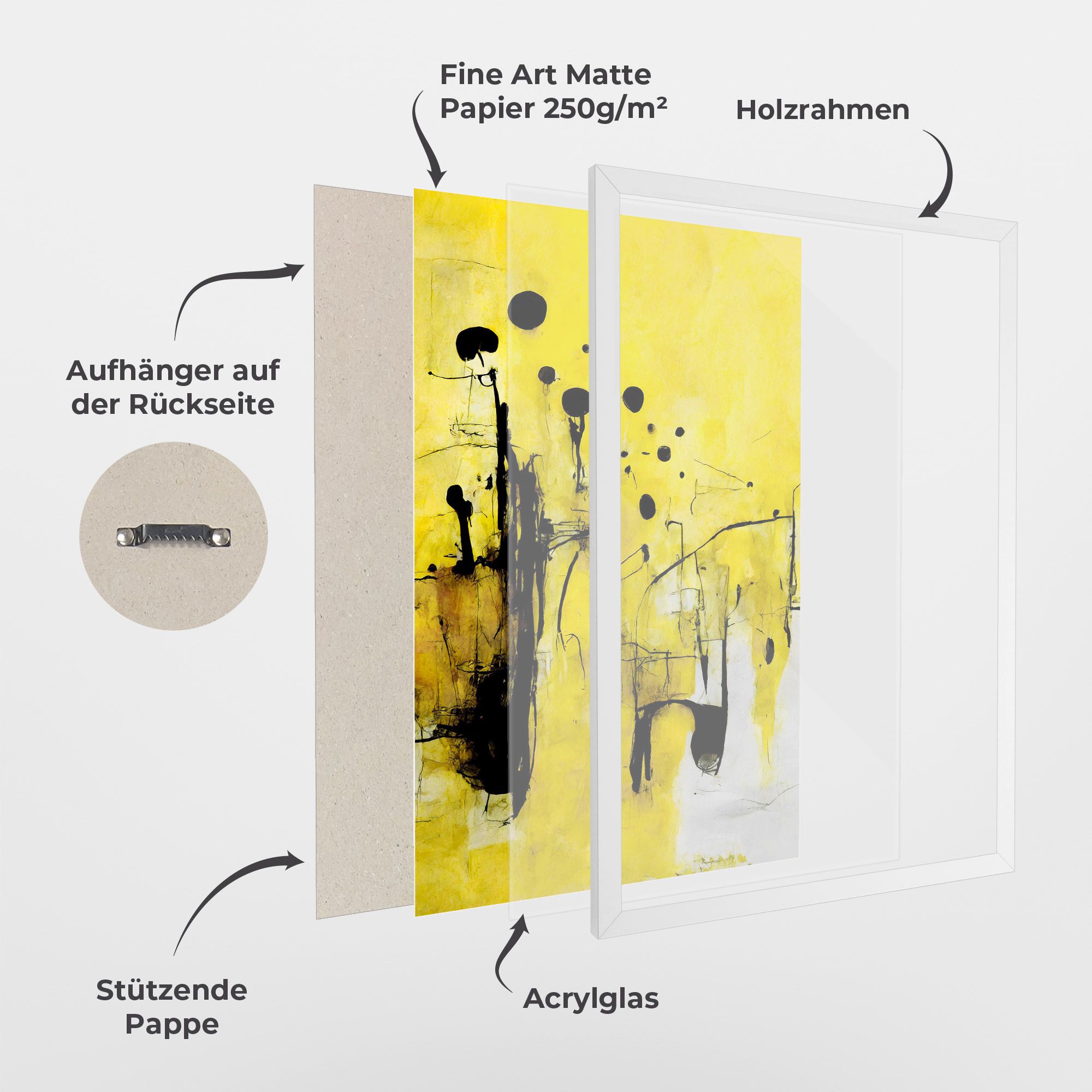 Abstract Black Yellow mockup 1