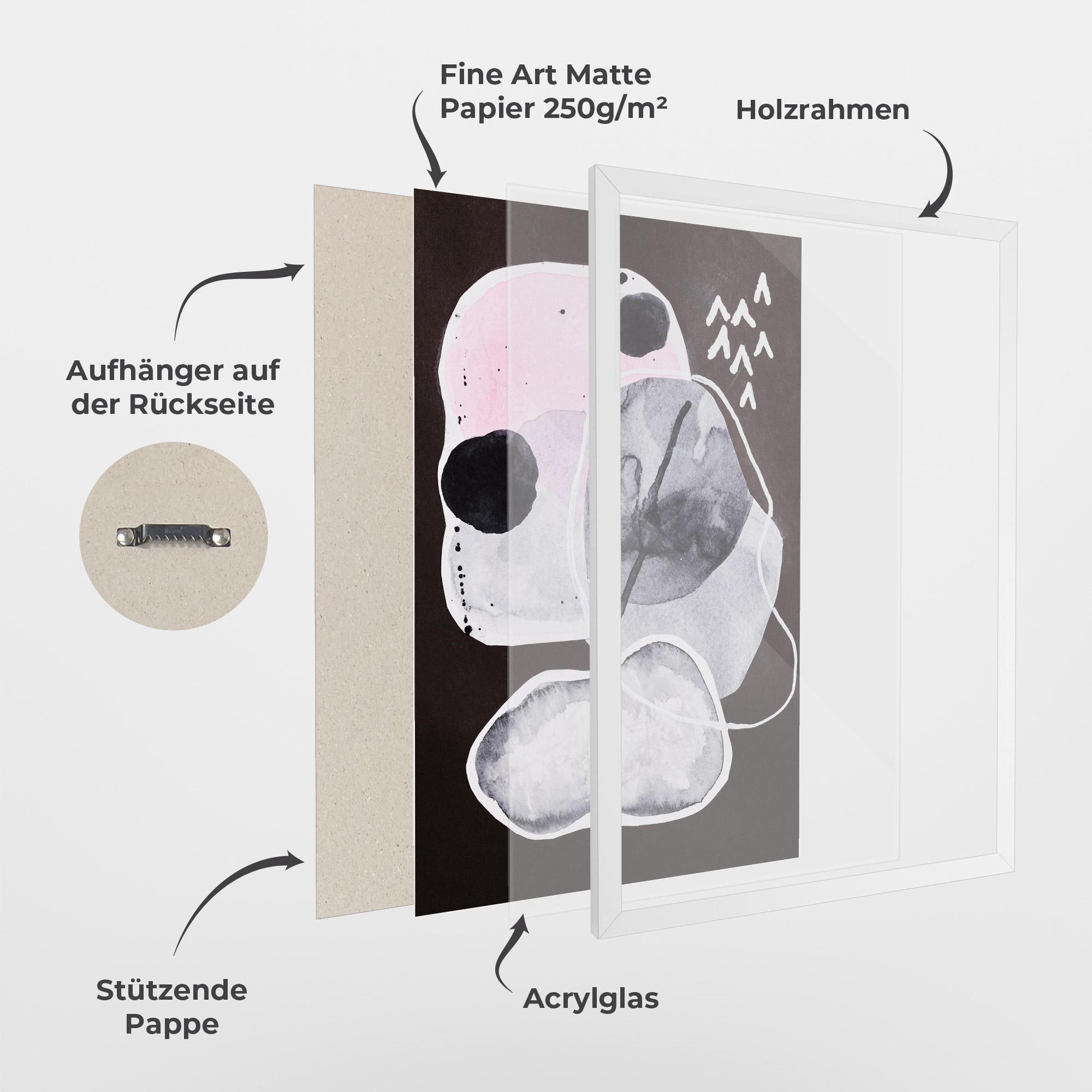 Gerahmte Poster Abstract Collage mockup 1