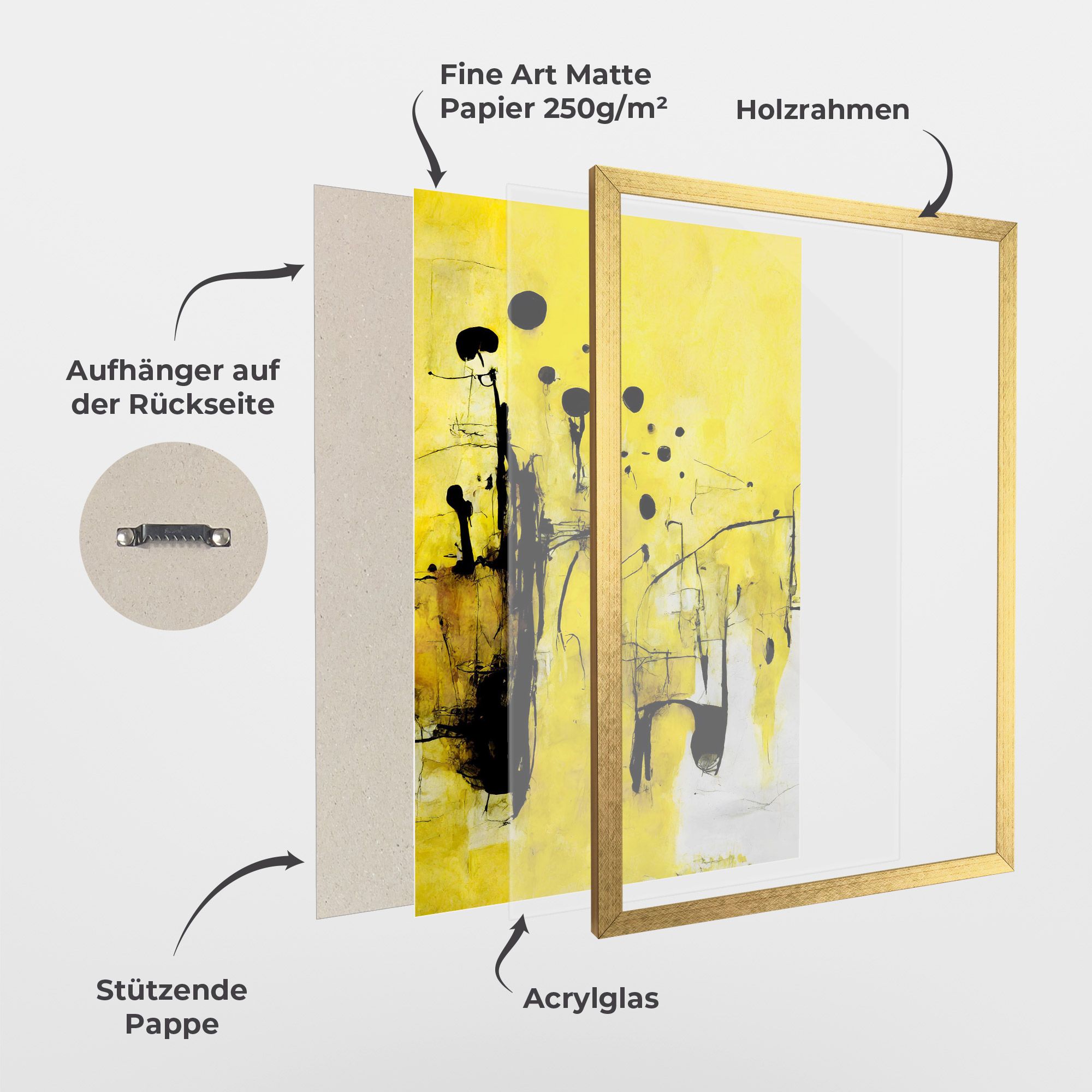 Abstract Black Yellow mockup 1