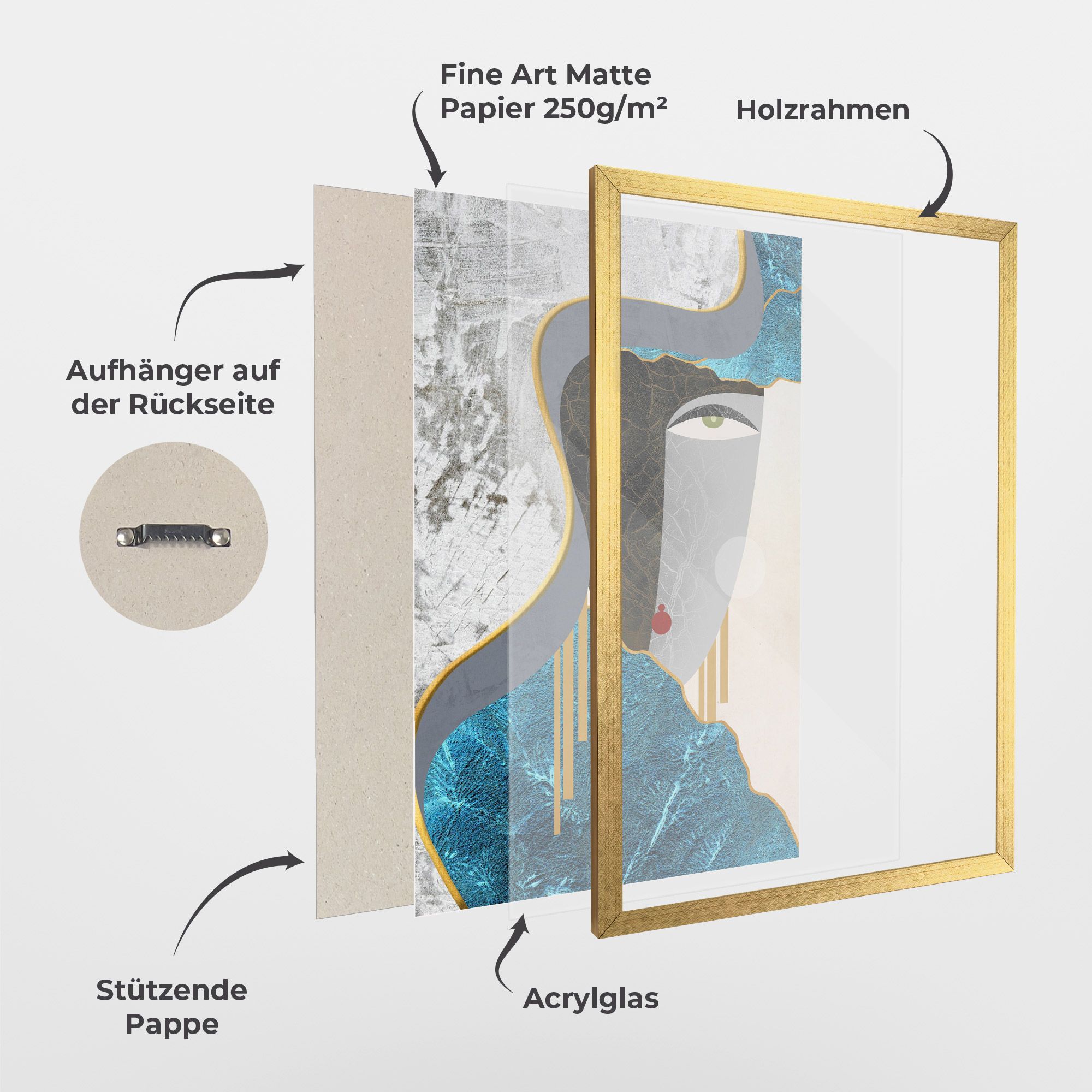 Abstract Blue Face mockup 1