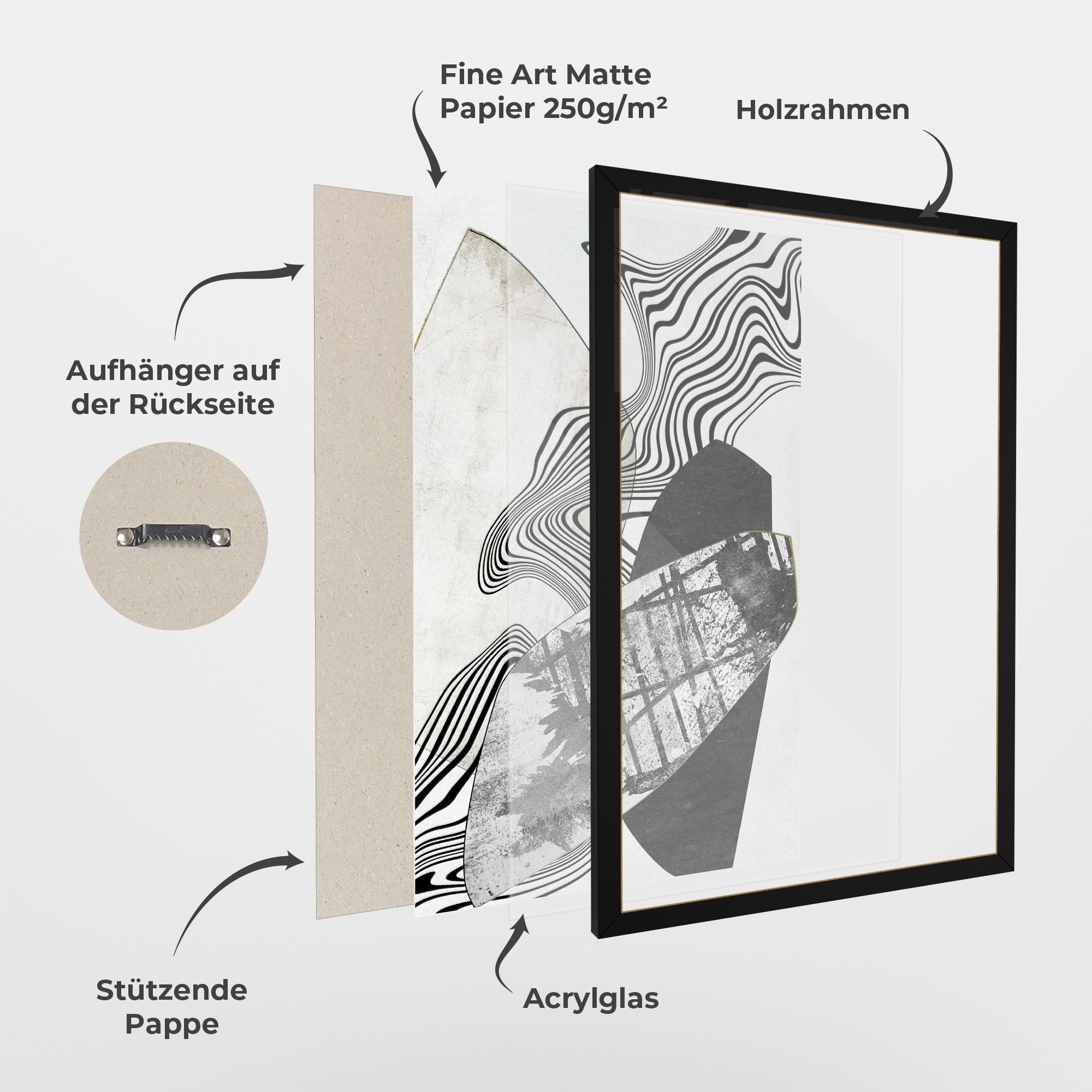 Abstract Black Lines mockup 1