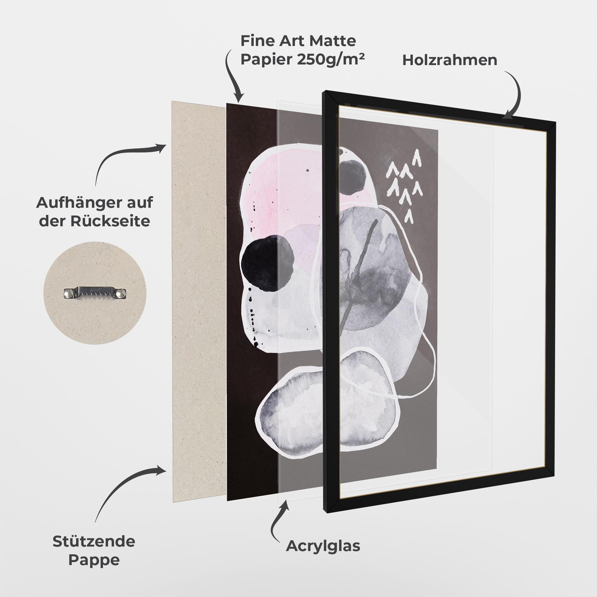 Gerahmte Poster Abstract Collage mockup 1