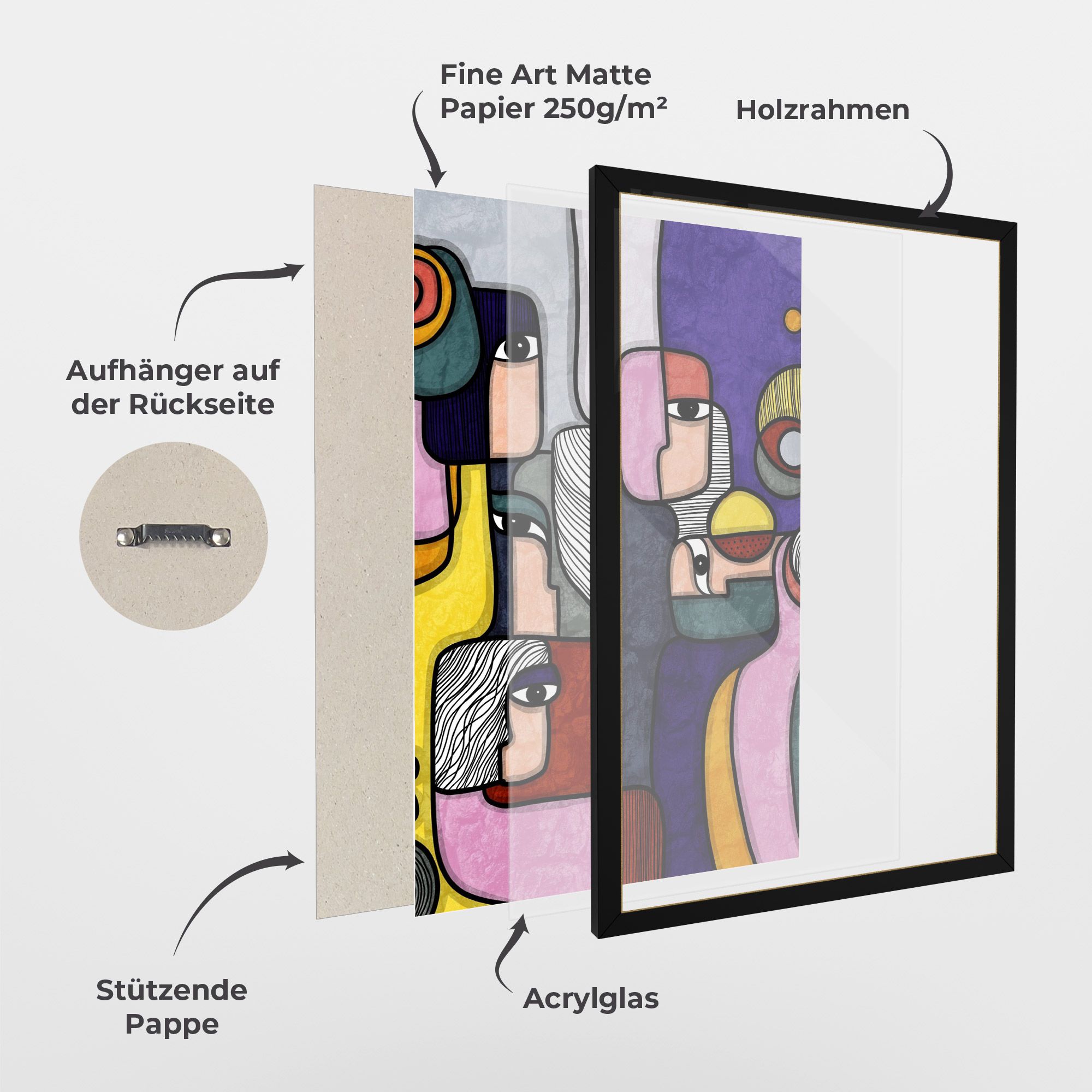 Abstract Looking Eyes mockup 1