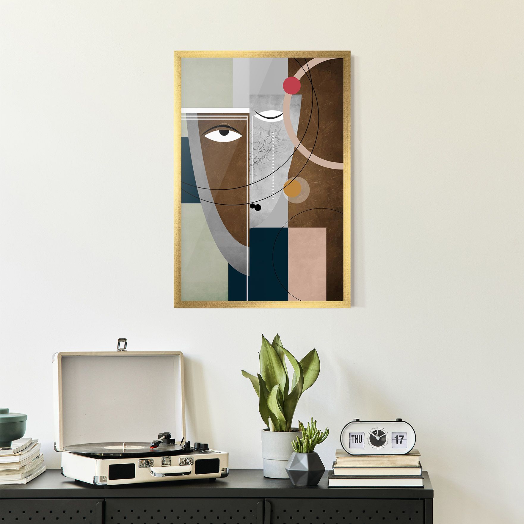 Abstract Brown Face mockup 2