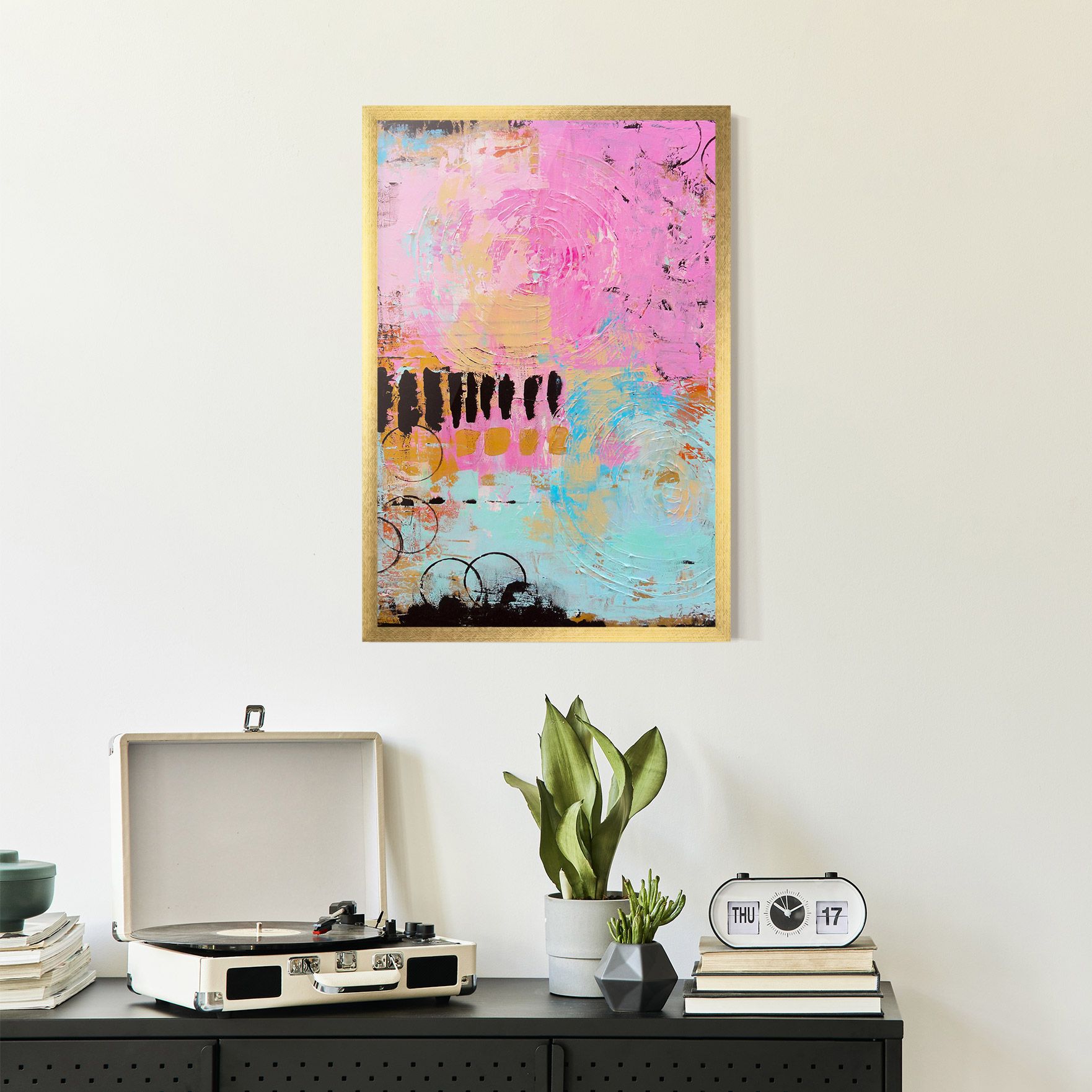 Abstract Pink Circle mockup 2