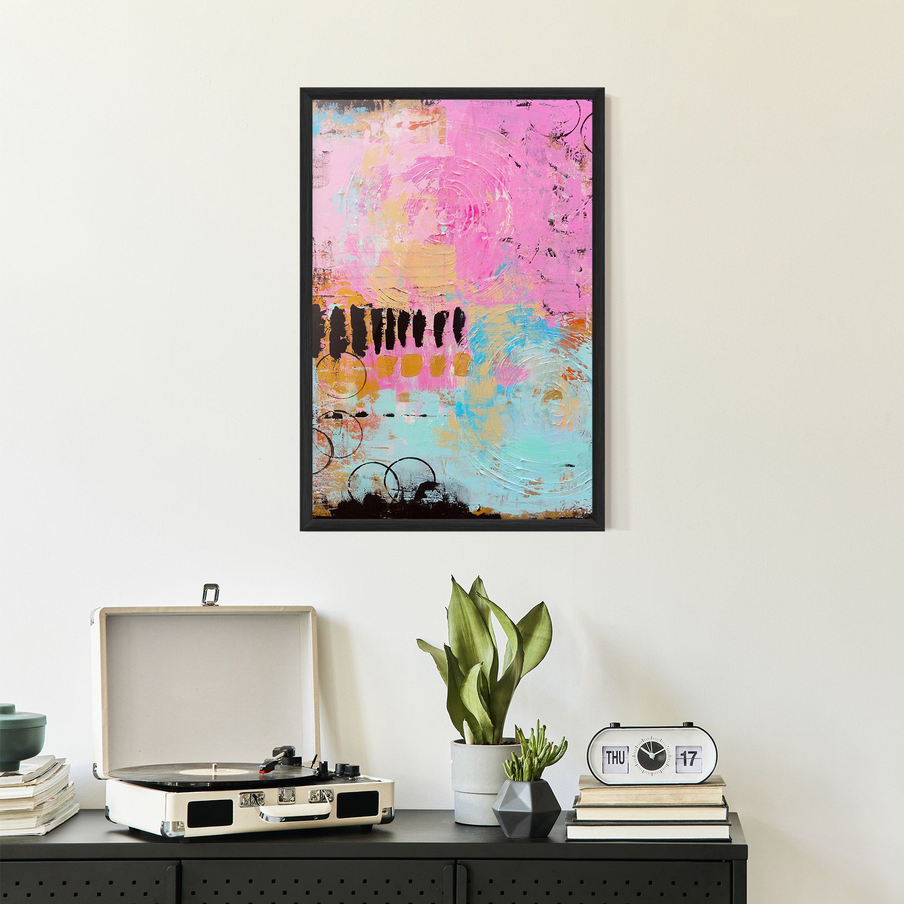 Abstract Pink Circle mockup 2