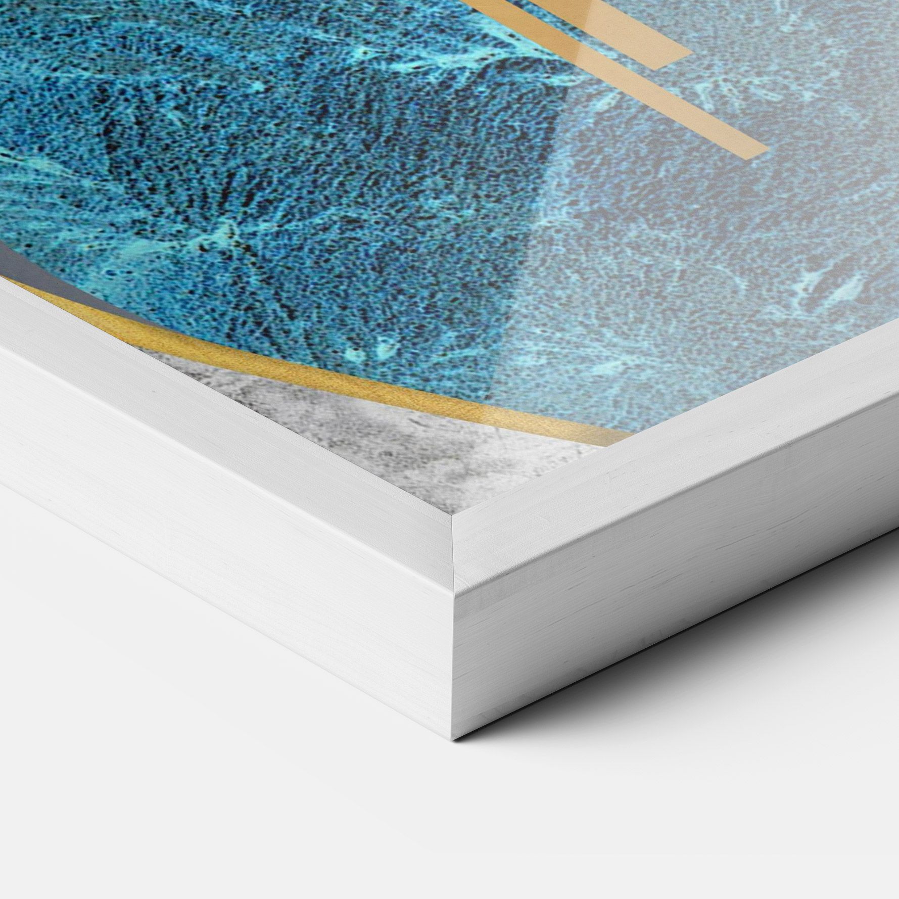 Abstract Blue Face mockup 3