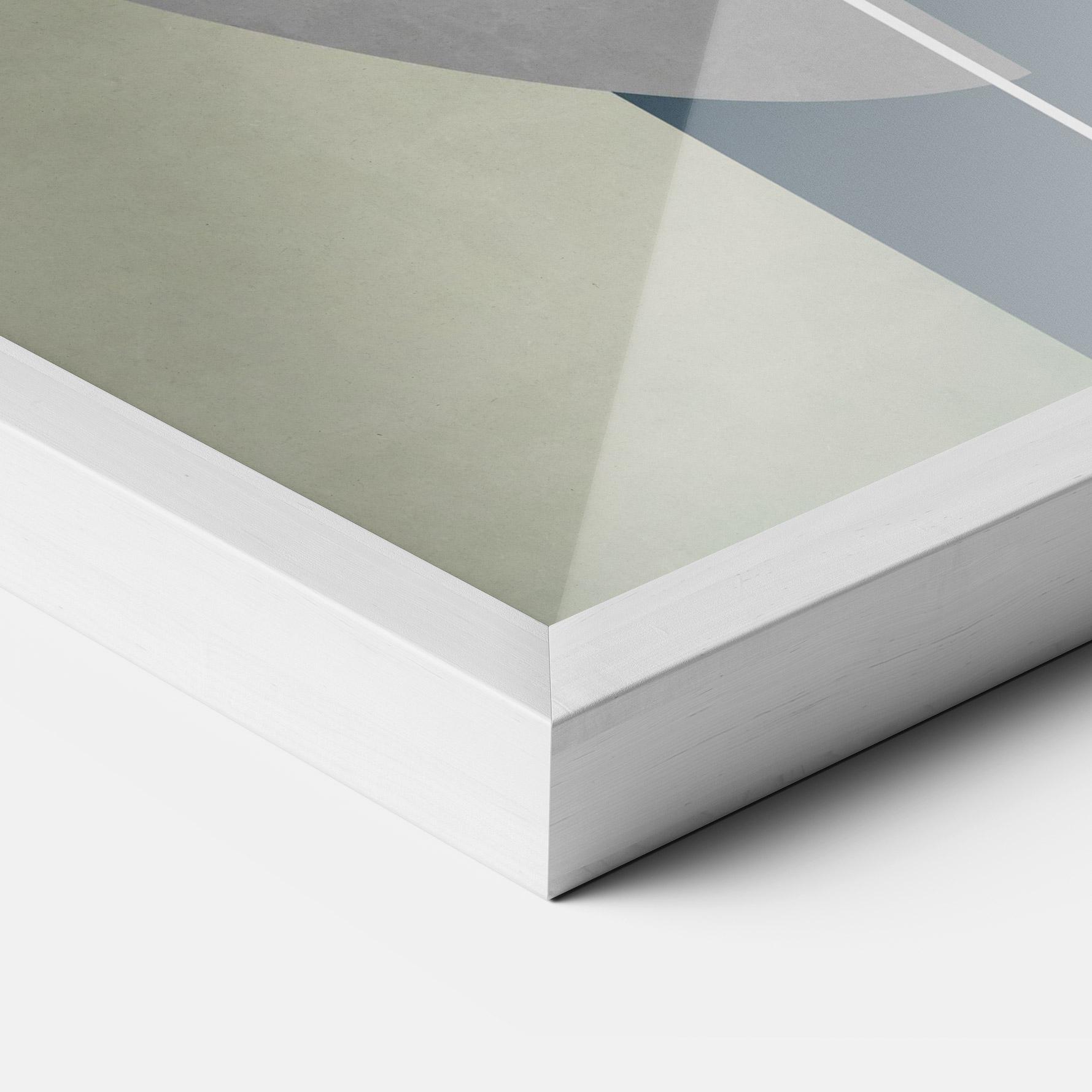 Gerahmte Poster Abstract Brown Face mockup 3