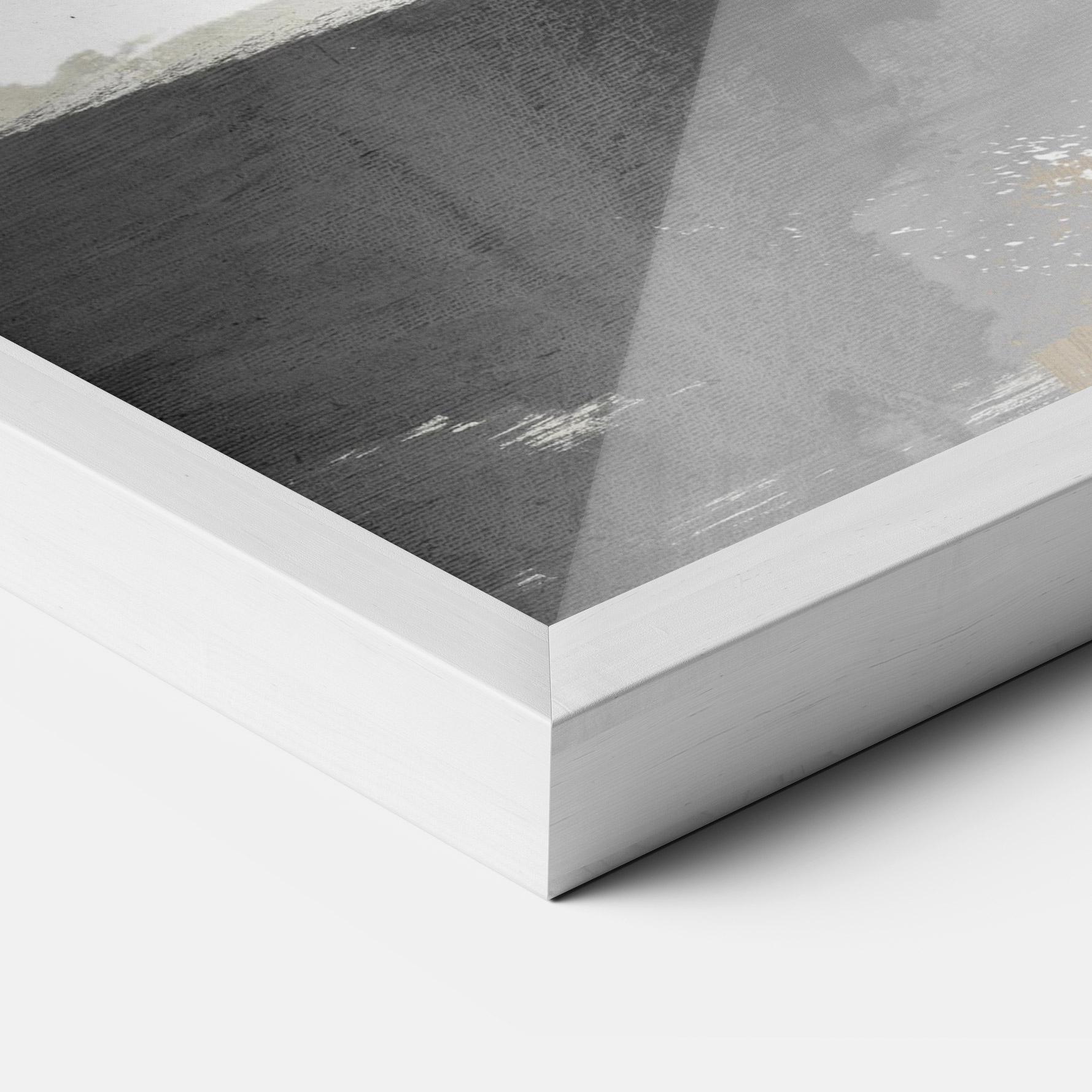 Gerahmte Poster Chaotic Golden Painting mockup 3