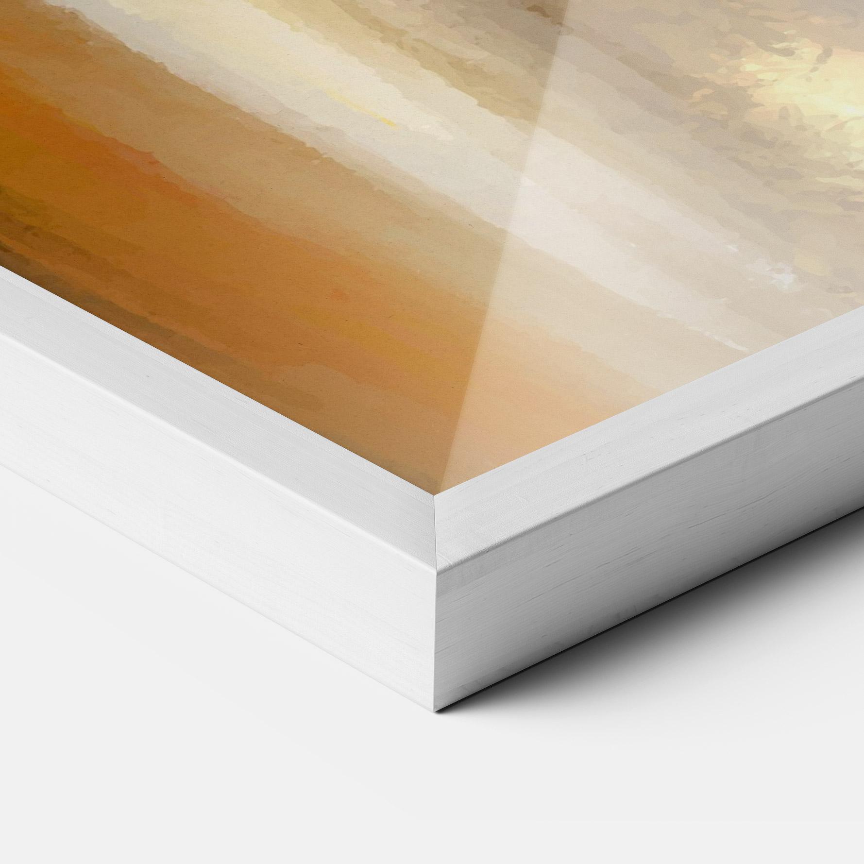 Gerahmte Poster Golden Brown Art mockup 3