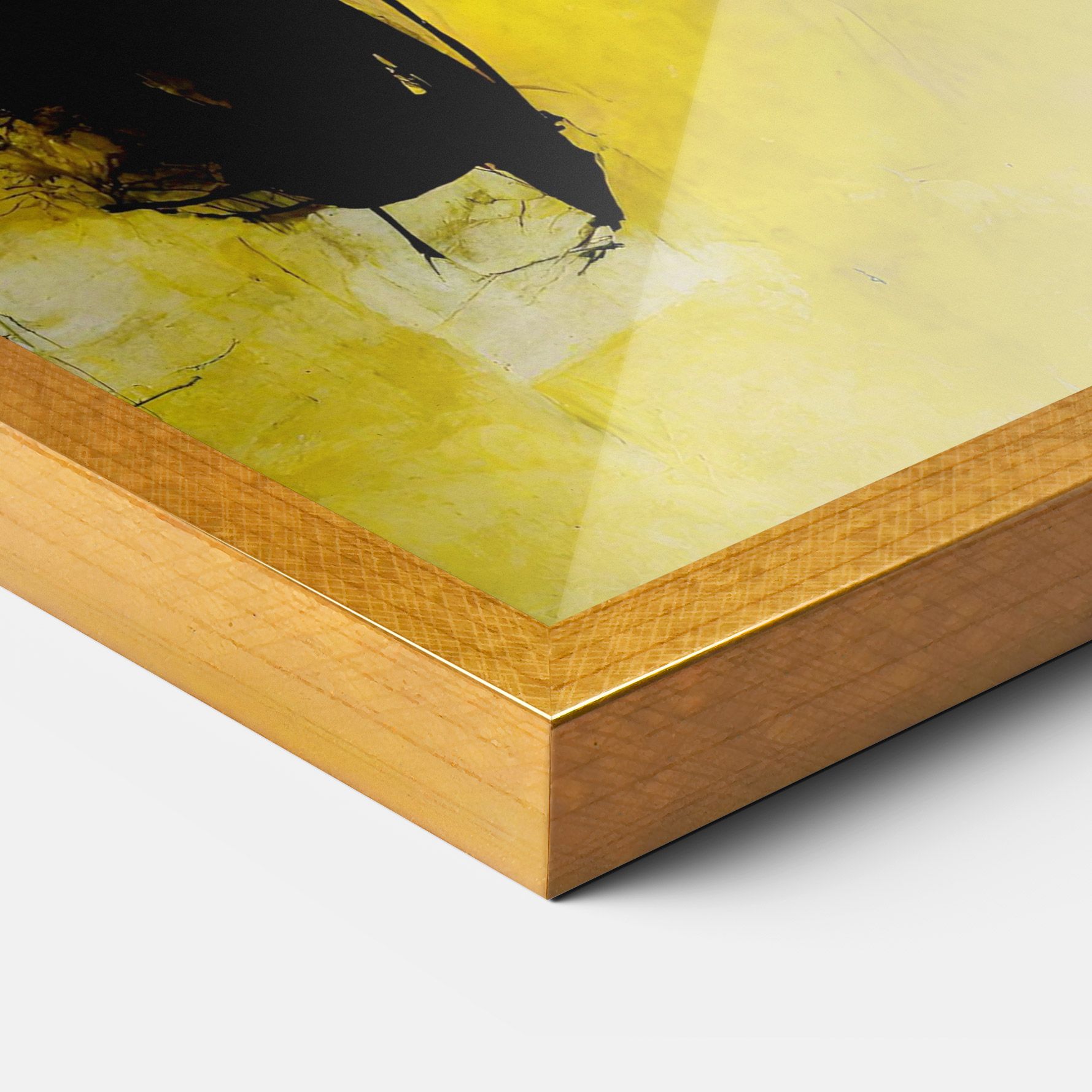 Abstract Black Yellow mockup 3