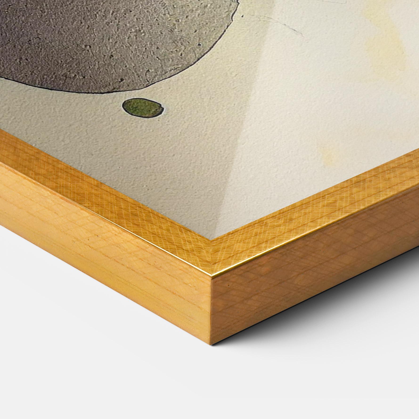 Gerahmte Poster Abstract Lemons mockup 3