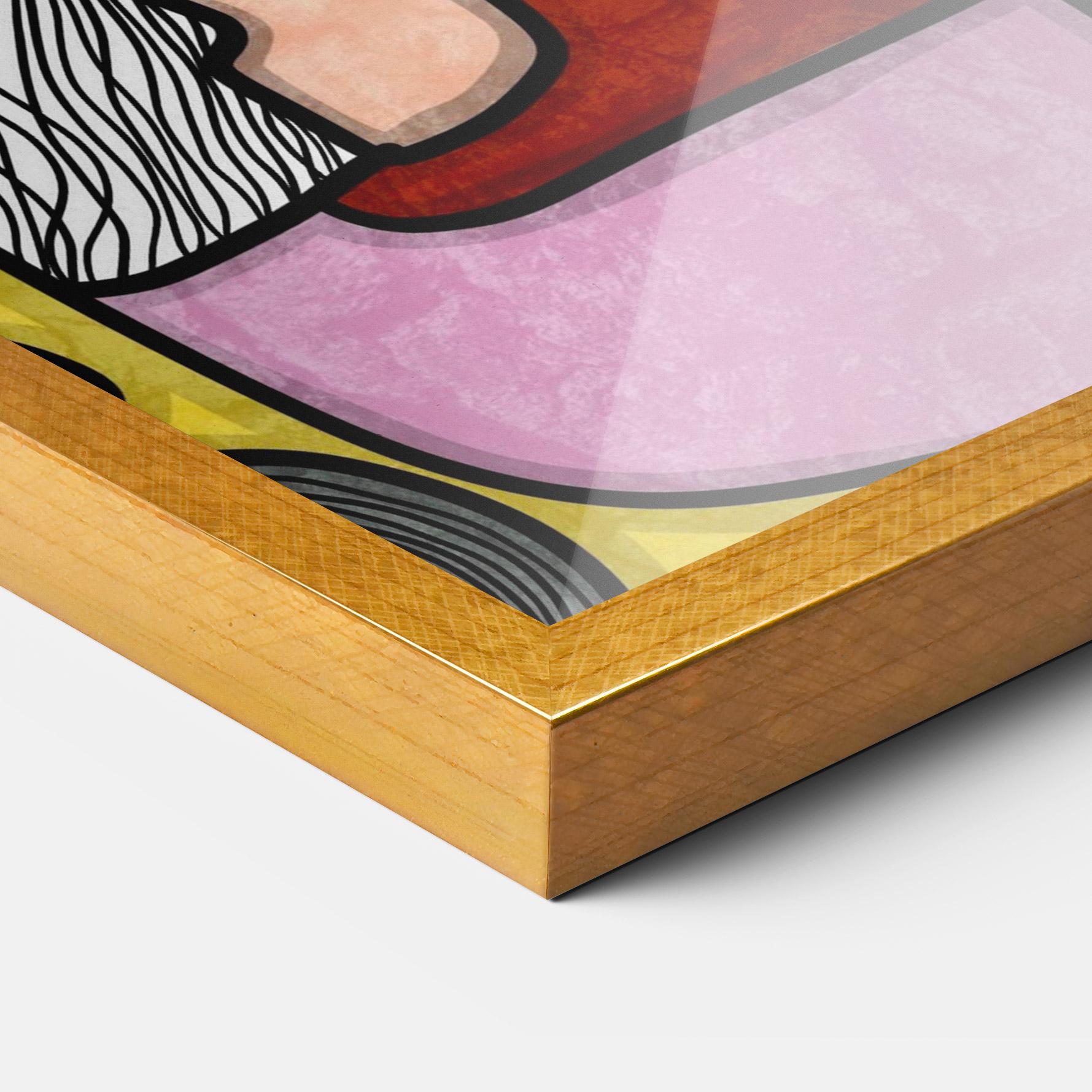 Gerahmte Poster Abstract Looking Eyes mockup 3