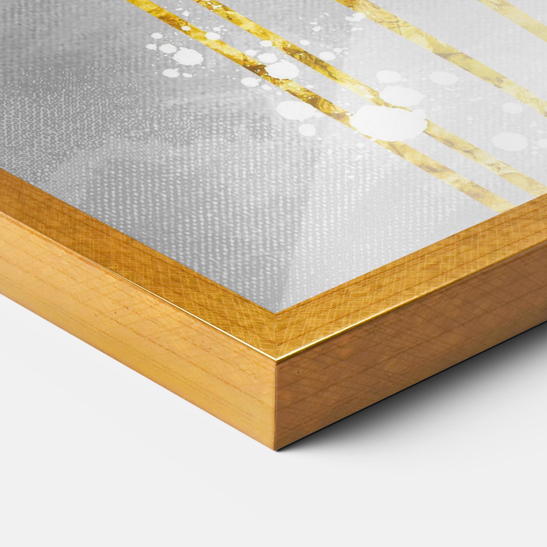 Gerahmte Poster Gold Moon And Birds mockup 3