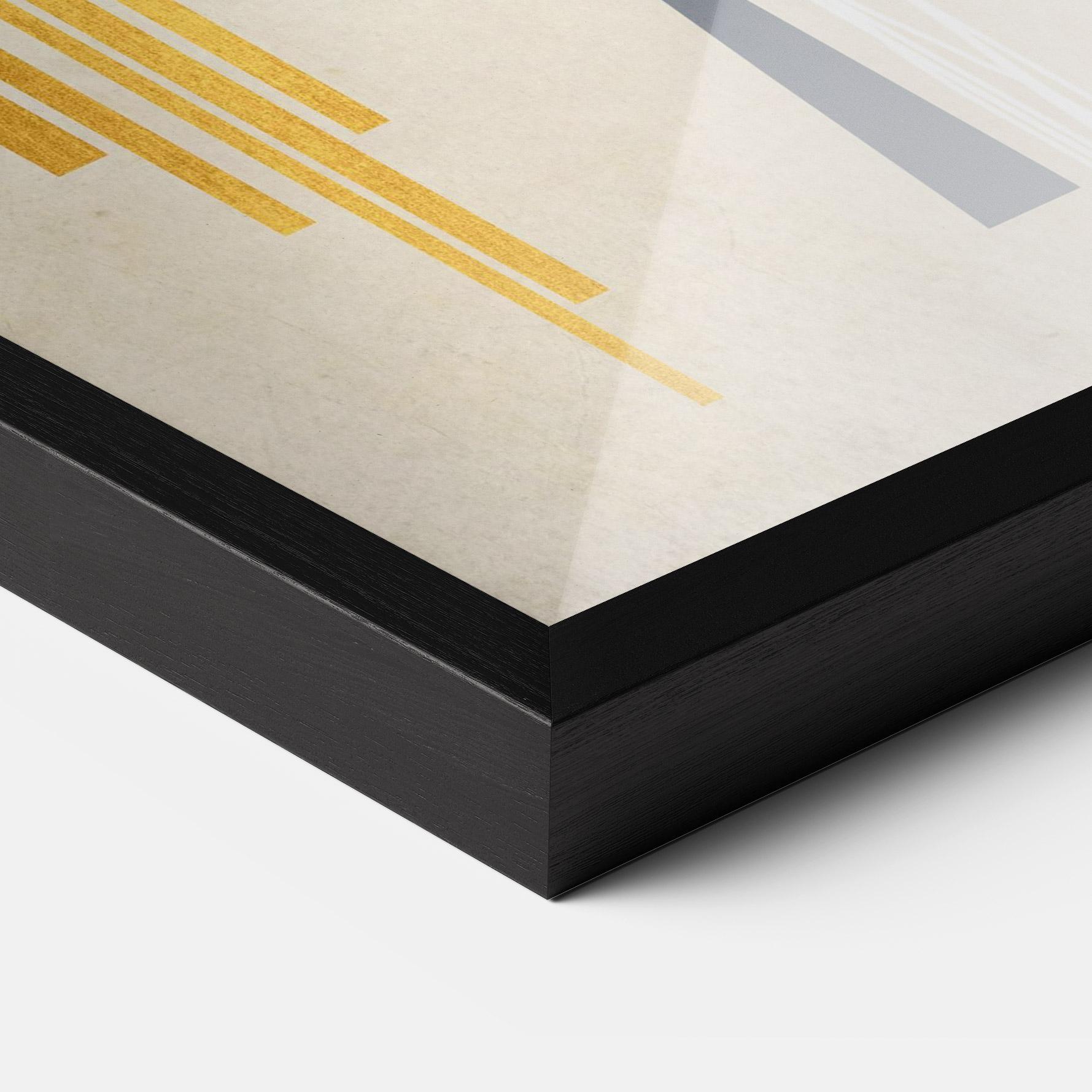 Gerahmte Poster Abstract Grey Face 1 mockup 3