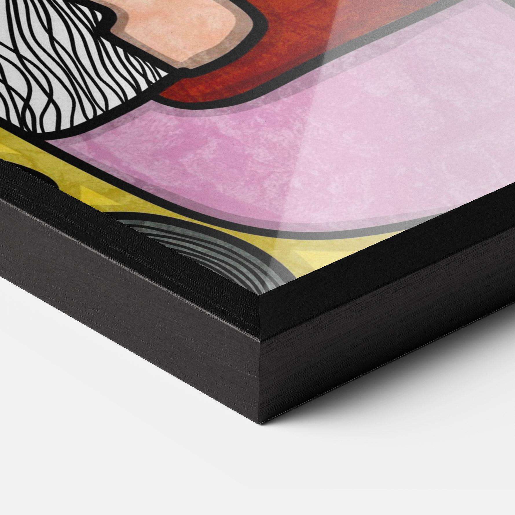 Gerahmte Poster Abstract Looking Eyes mockup 3