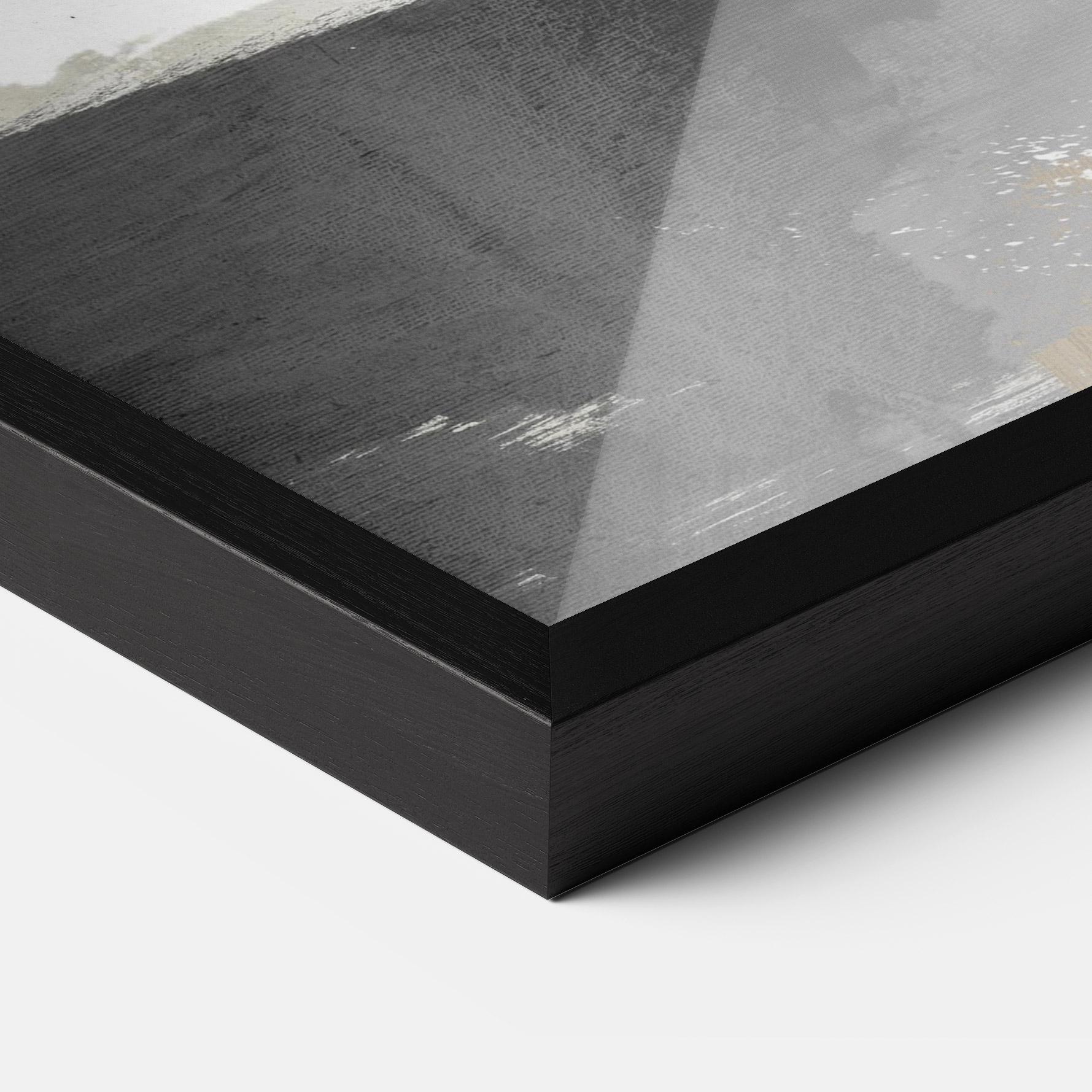 Gerahmte Poster Chaotic Golden Painting mockup 3