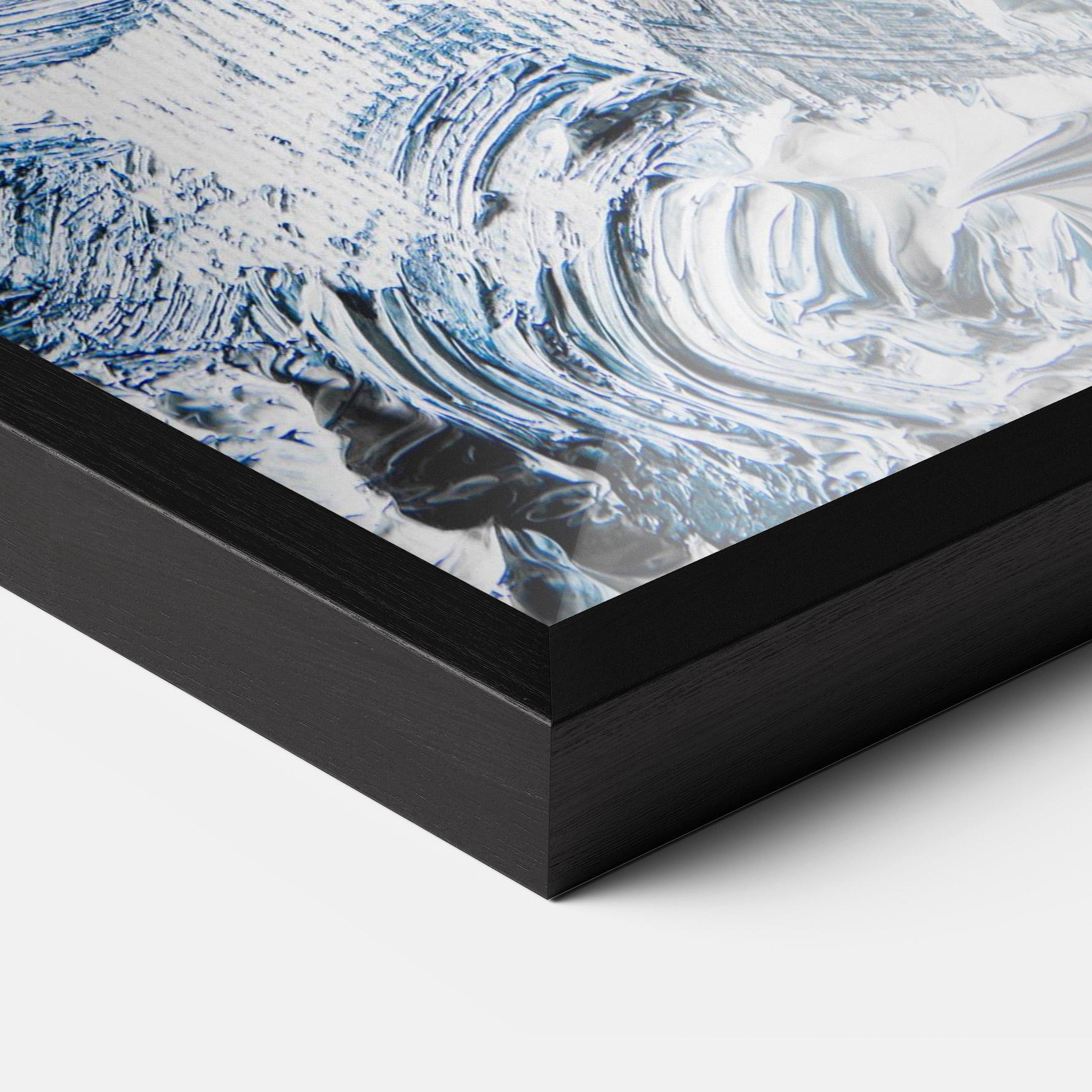 Gerahmte Poster Cream Textured Painting mockup 3