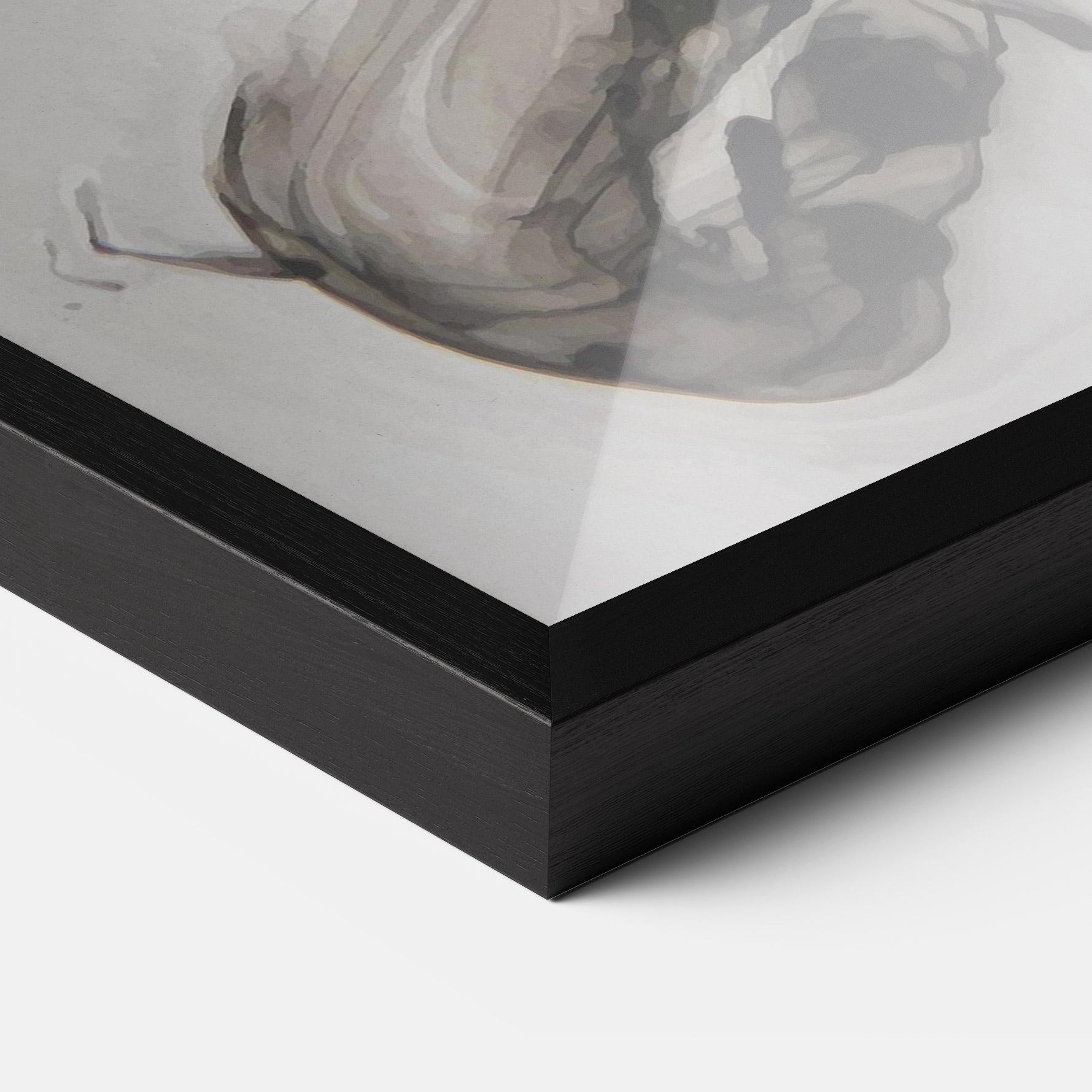 Gerahmte Poster Gold Glitter Watercolor mockup 3