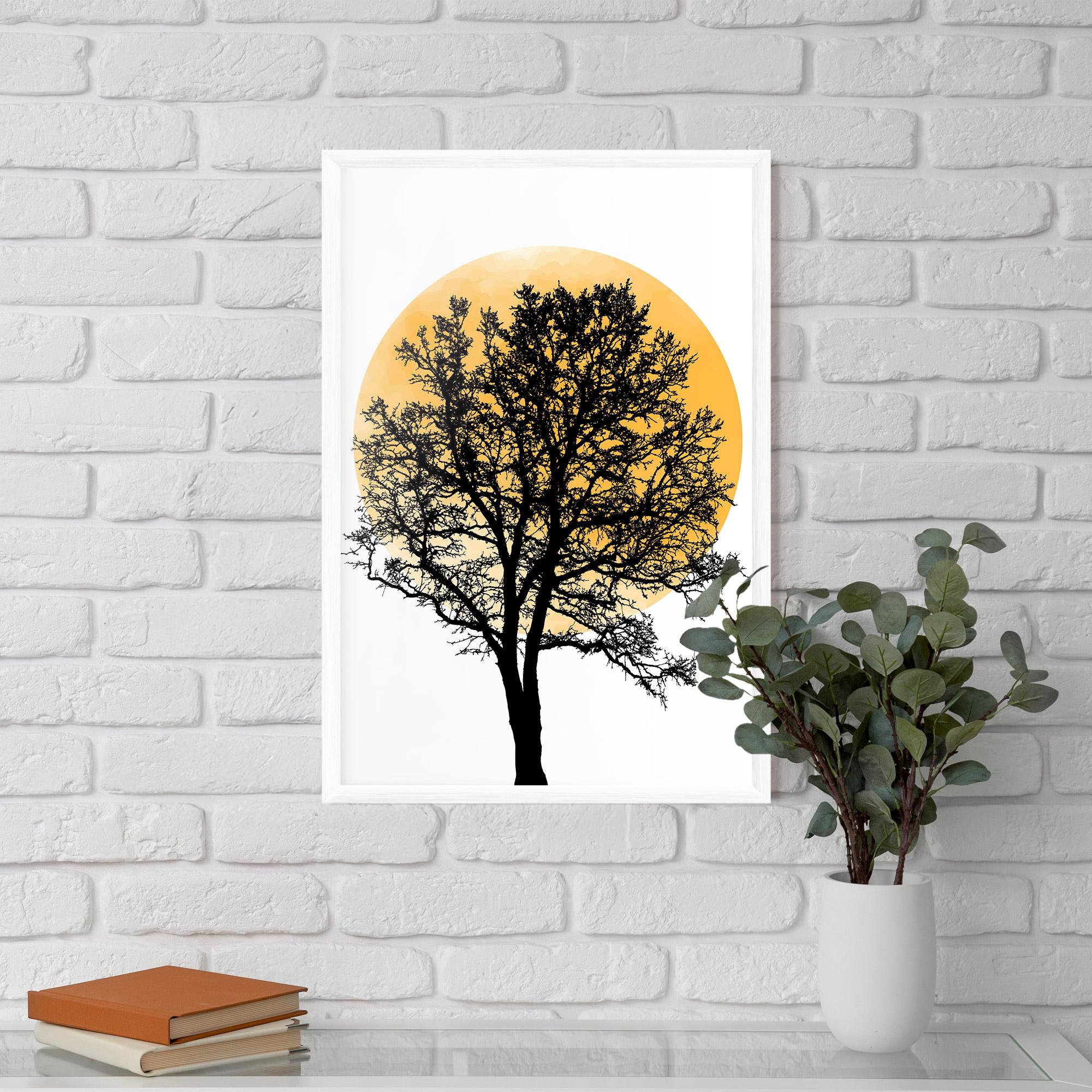 Gerahmte Poster Orange Sun 01 mockup 5