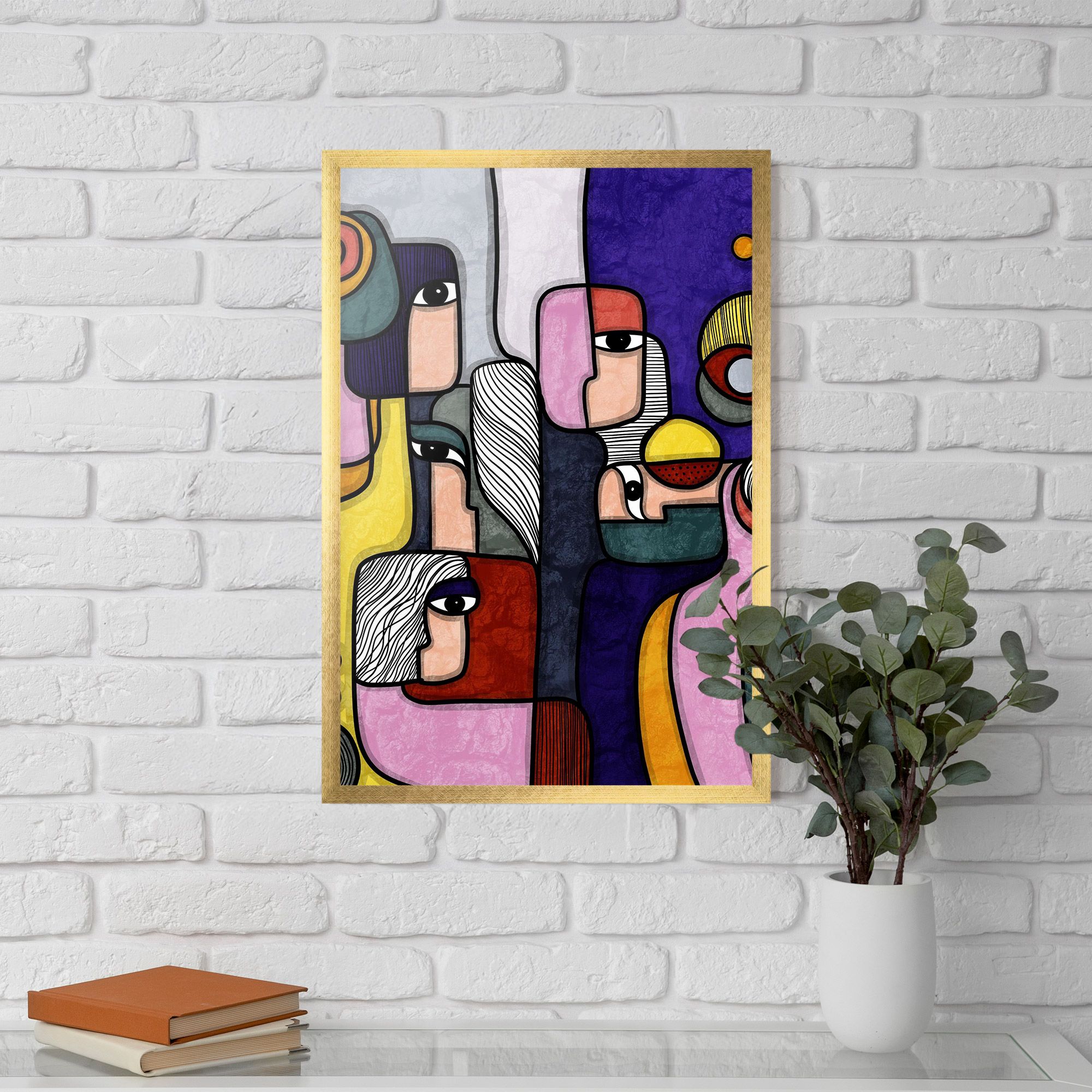 Abstract Looking Eyes mockup 5