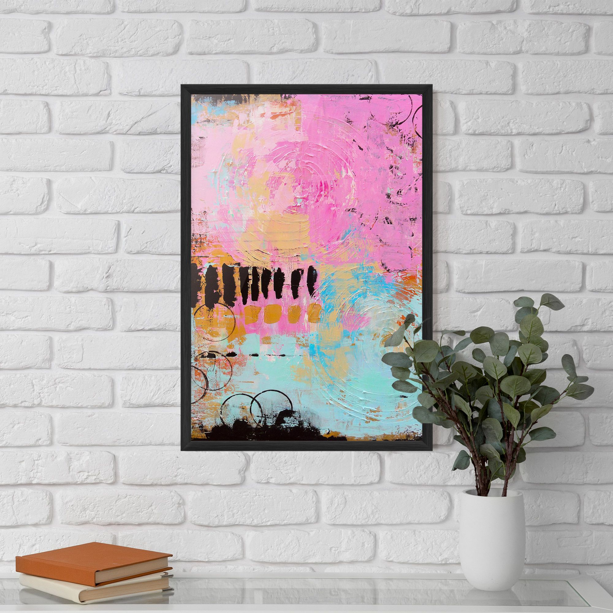 Abstract Pink Circle mockup 5