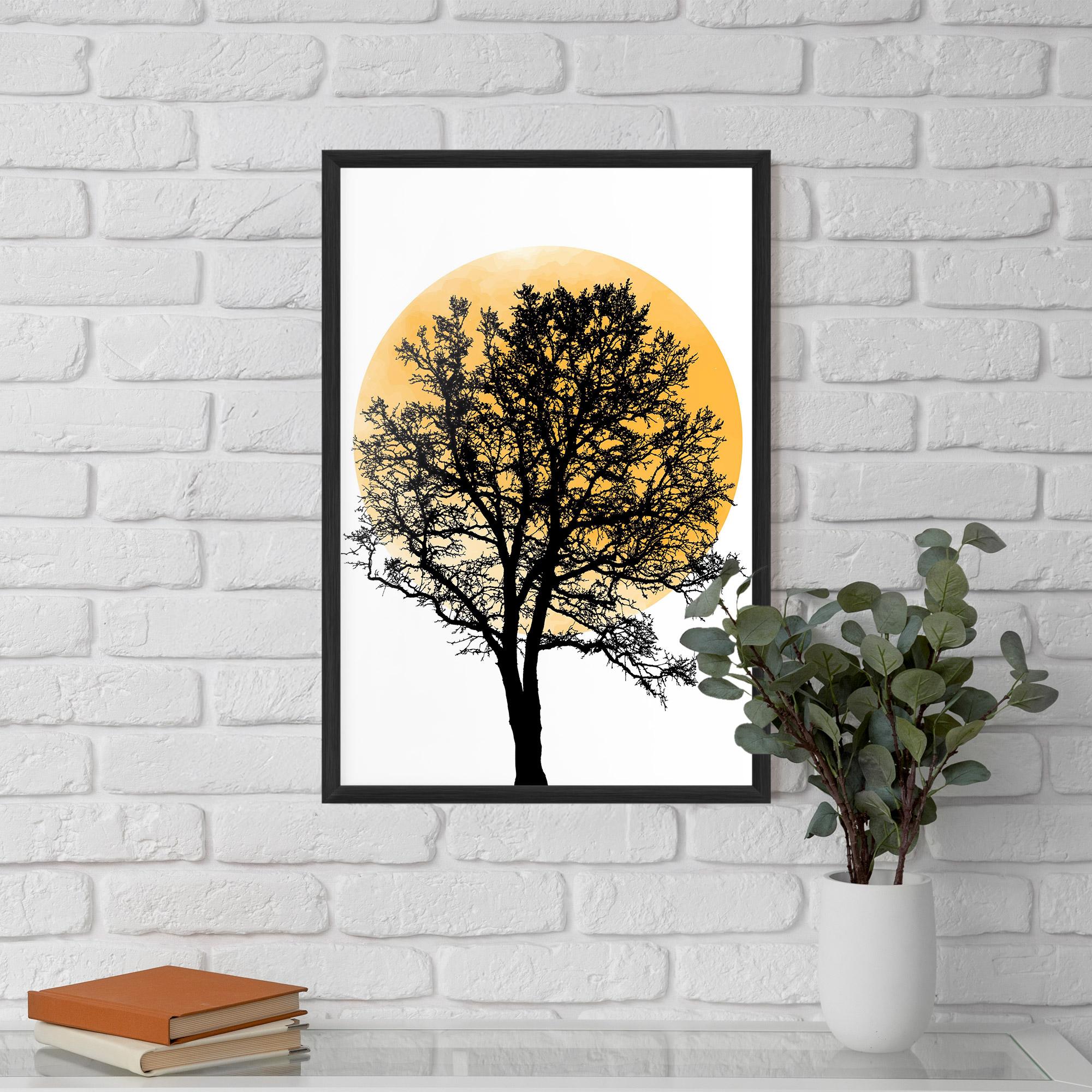 Gerahmte Poster Orange Sun 01 mockup 5