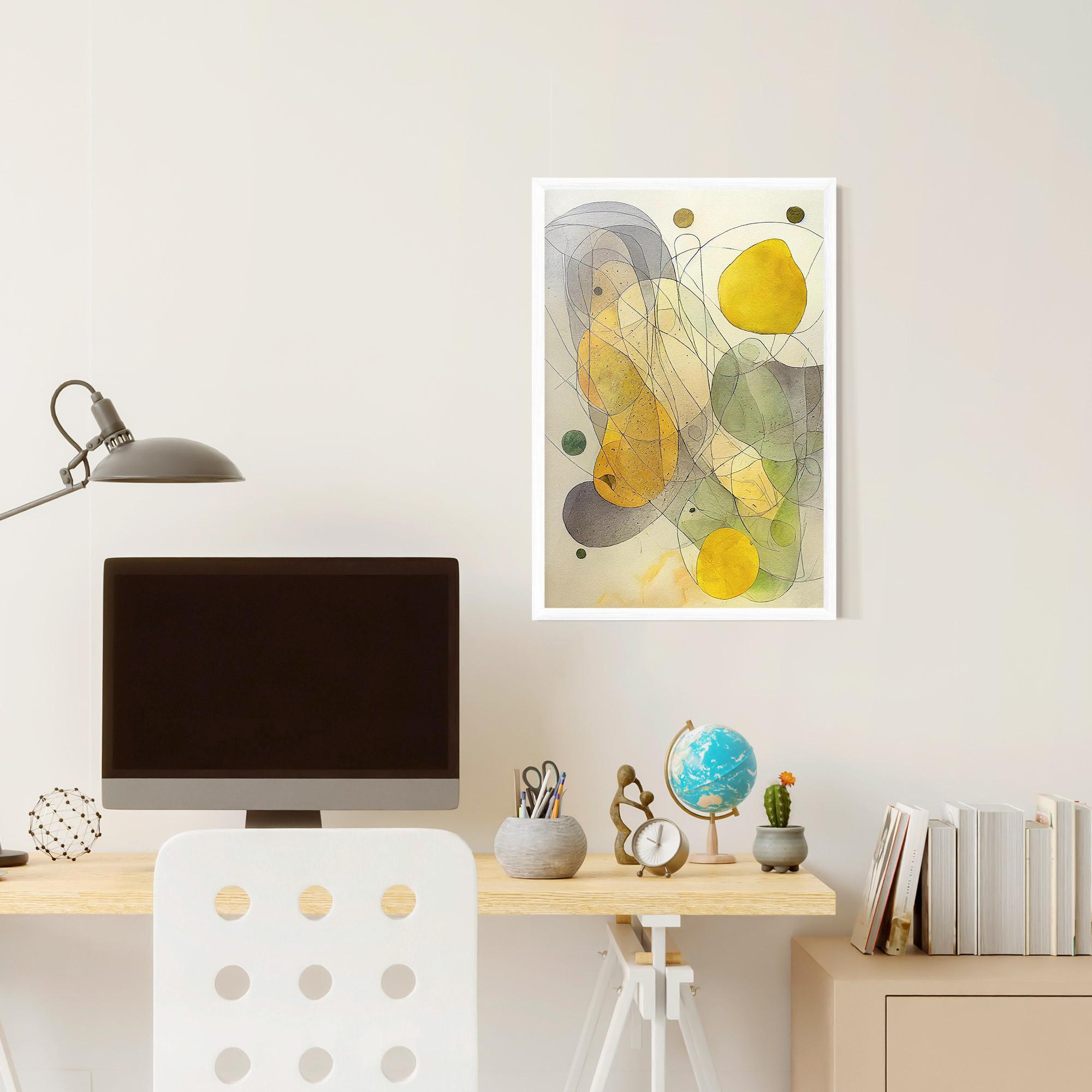 Gerahmte Poster Abstract Lemons mockup 6