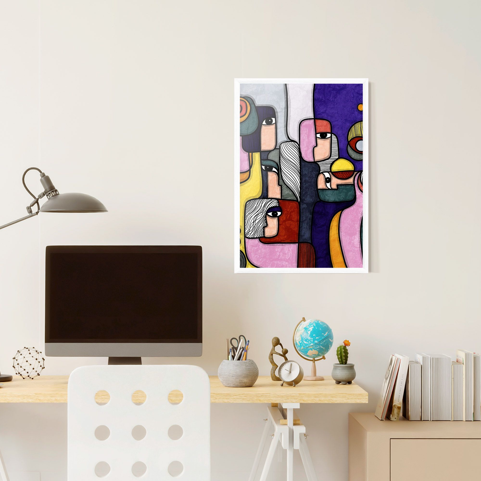 Abstract Looking Eyes mockup 6