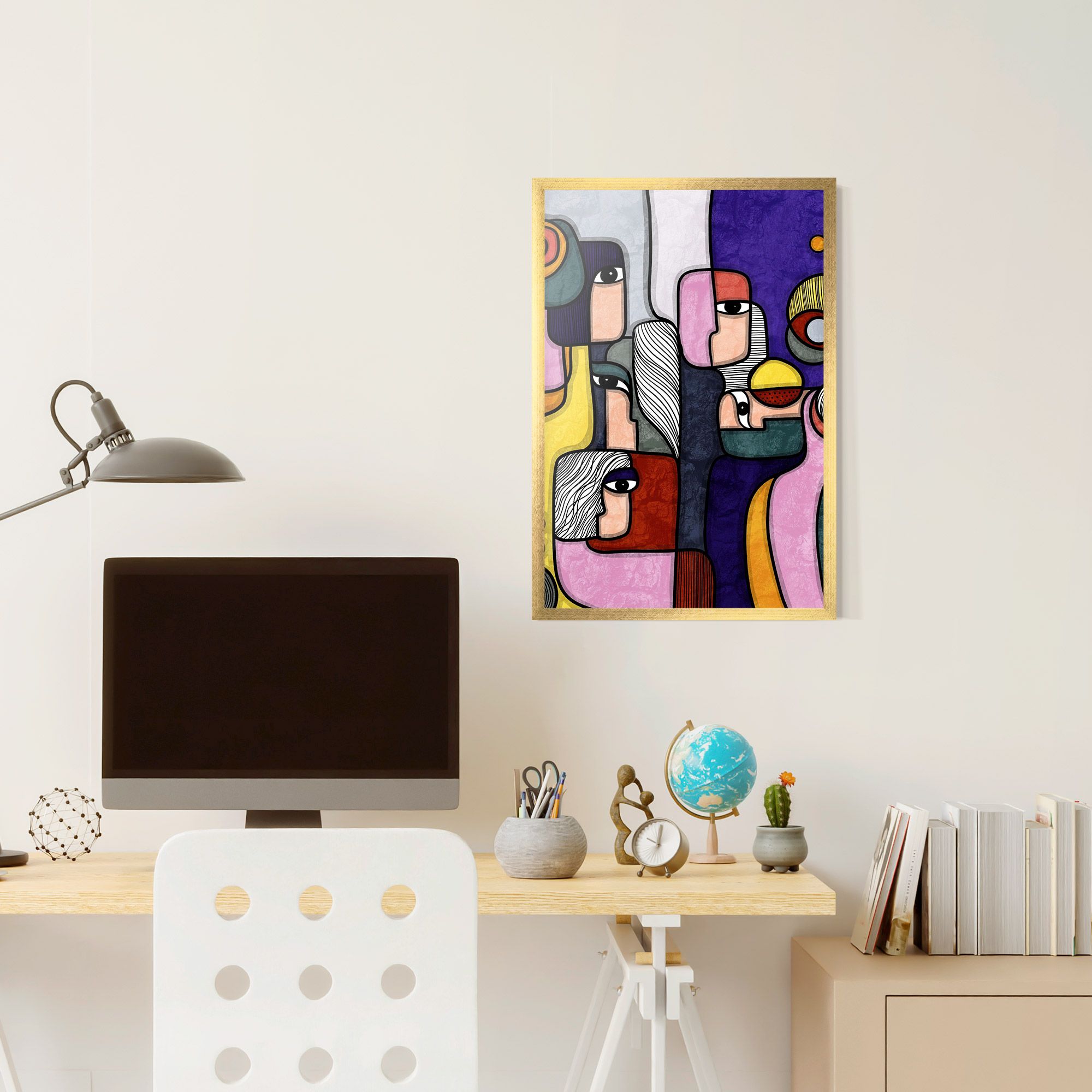 Abstract Looking Eyes mockup 6