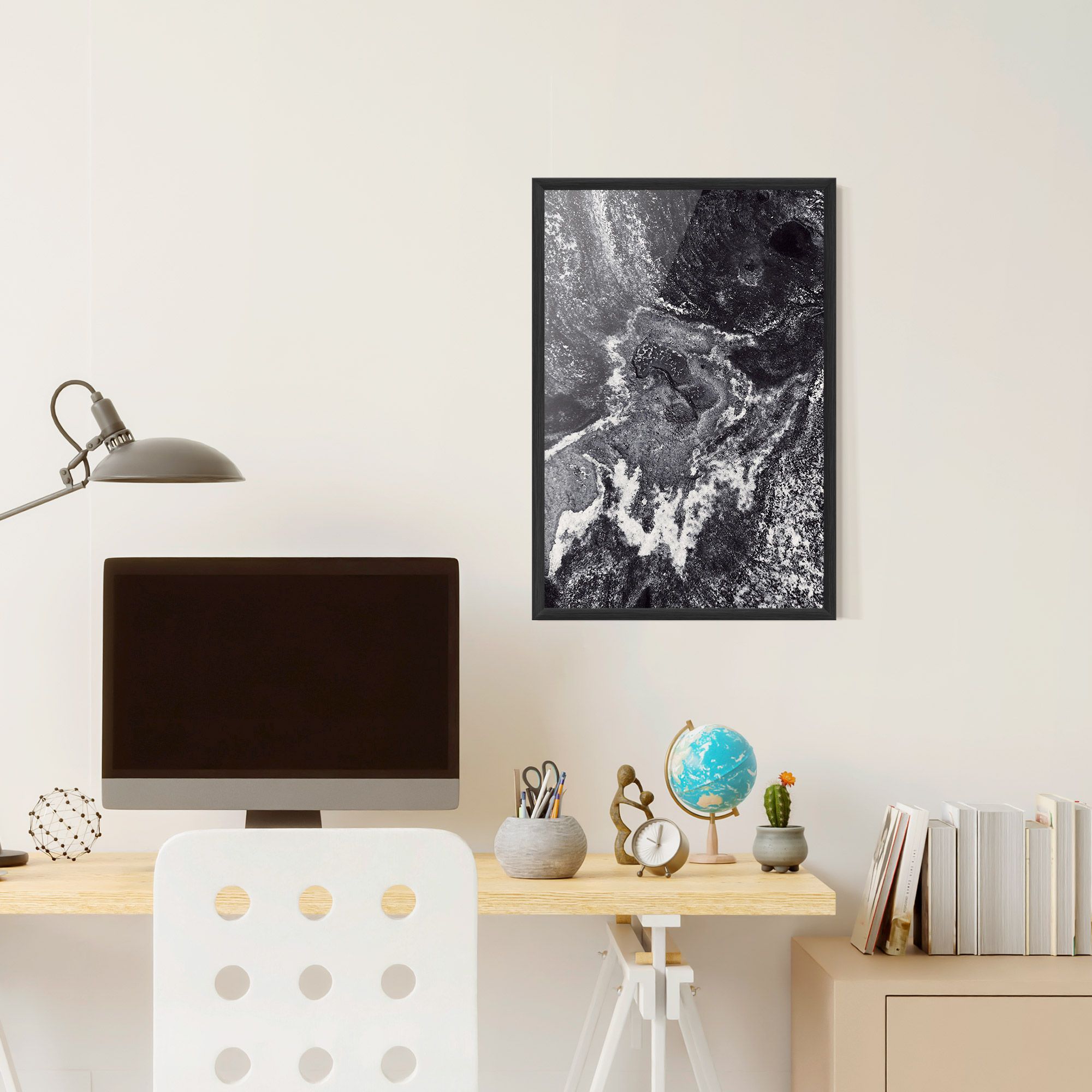 Black And White Abstract mockup 6