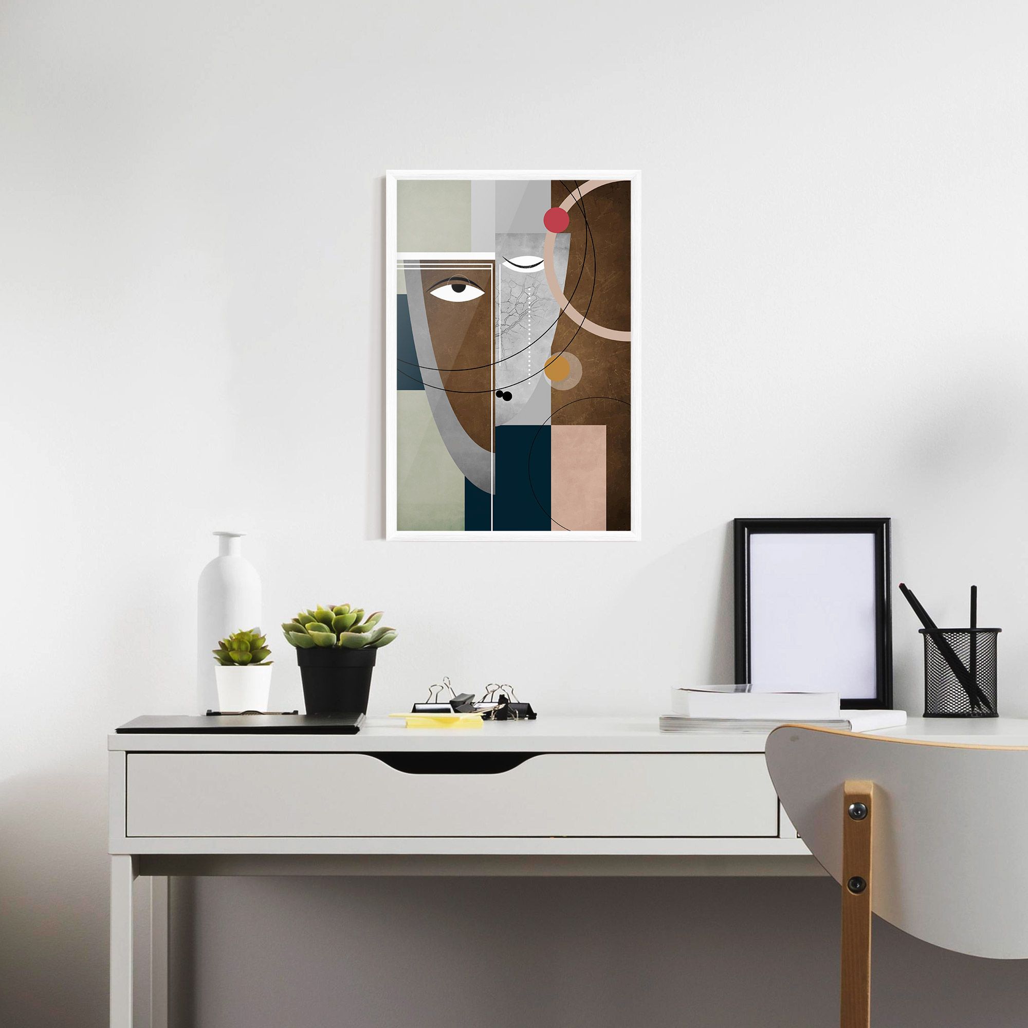 Abstract Brown Face mockup 7