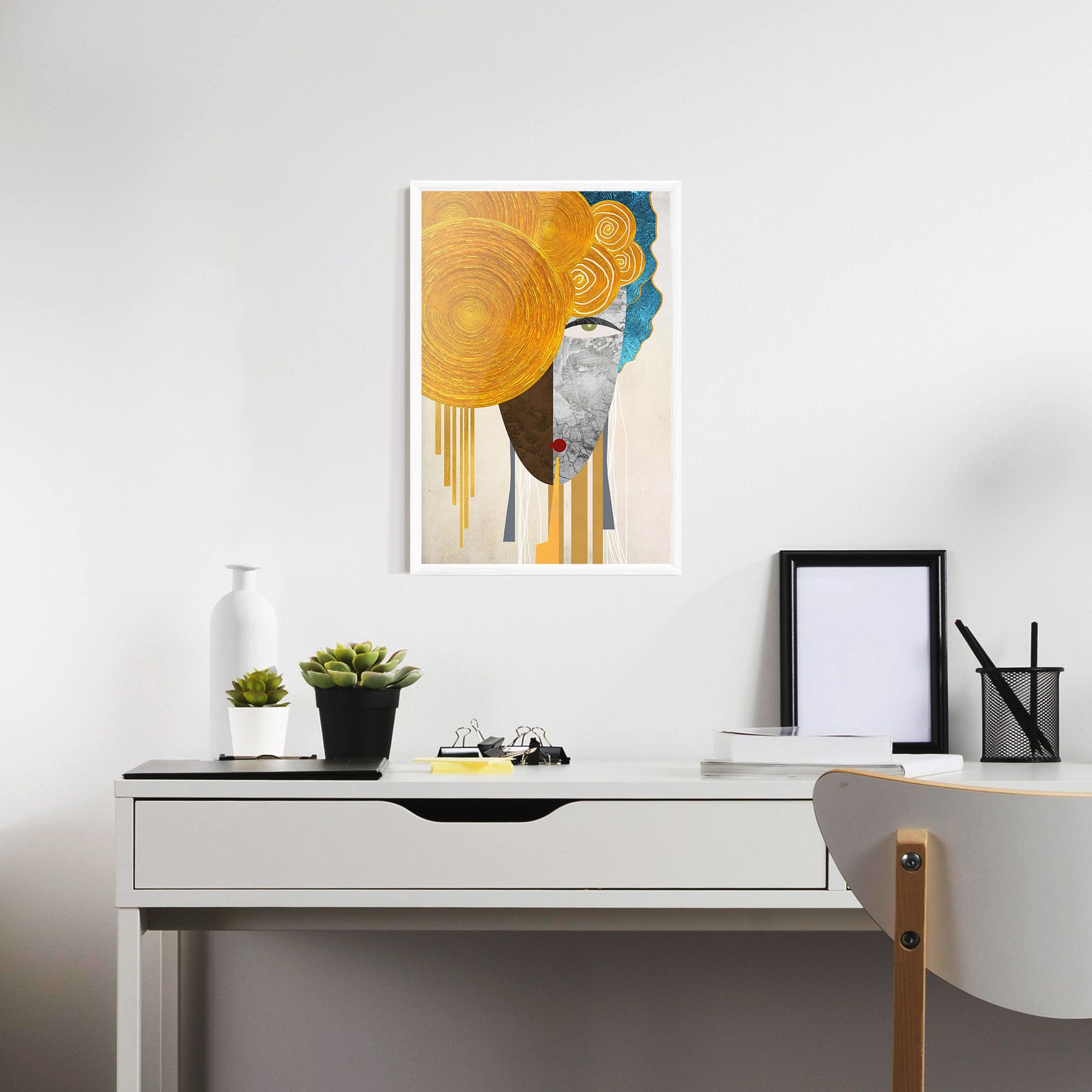 Abstract Grey Face 1 mockup 7