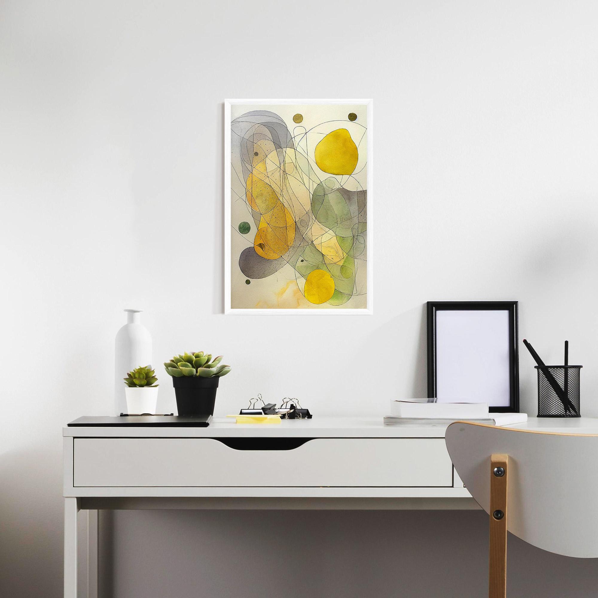 Gerahmte Poster Abstract Lemons mockup 7