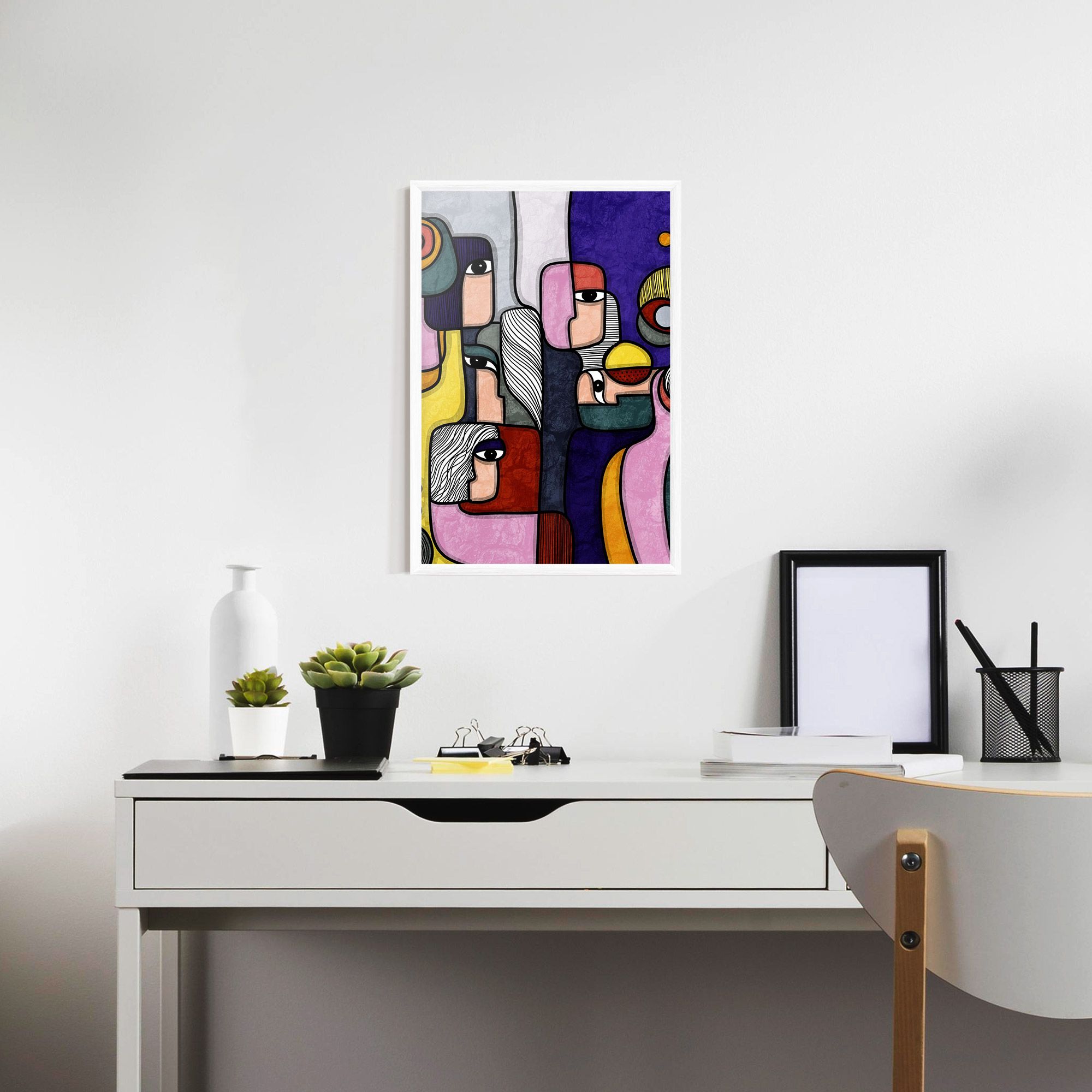 Abstract Looking Eyes mockup 7