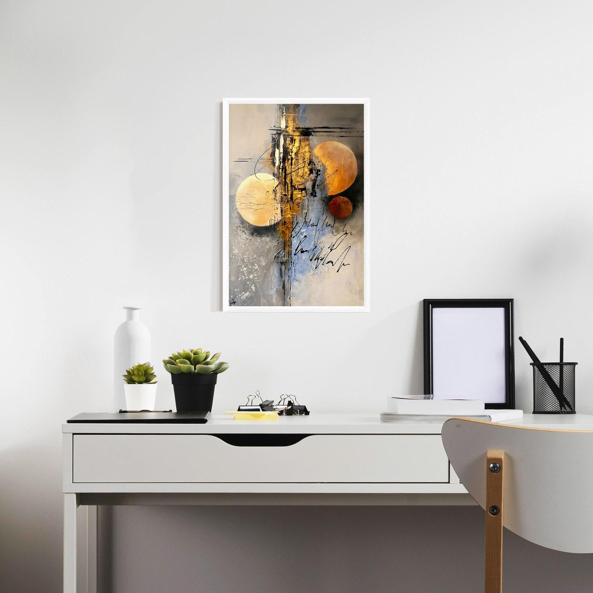 Gerahmte Poster Abstract Moons mockup 7