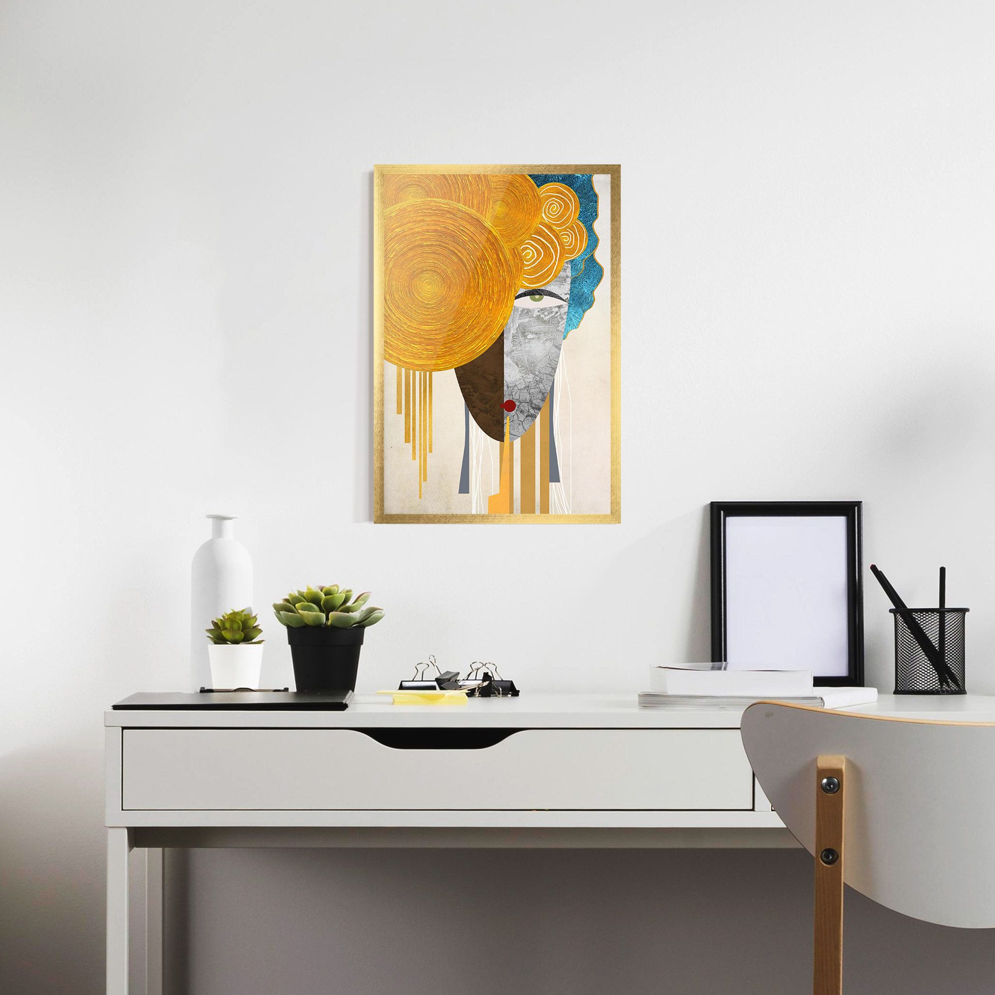 Abstract Grey Face 1 mockup 7