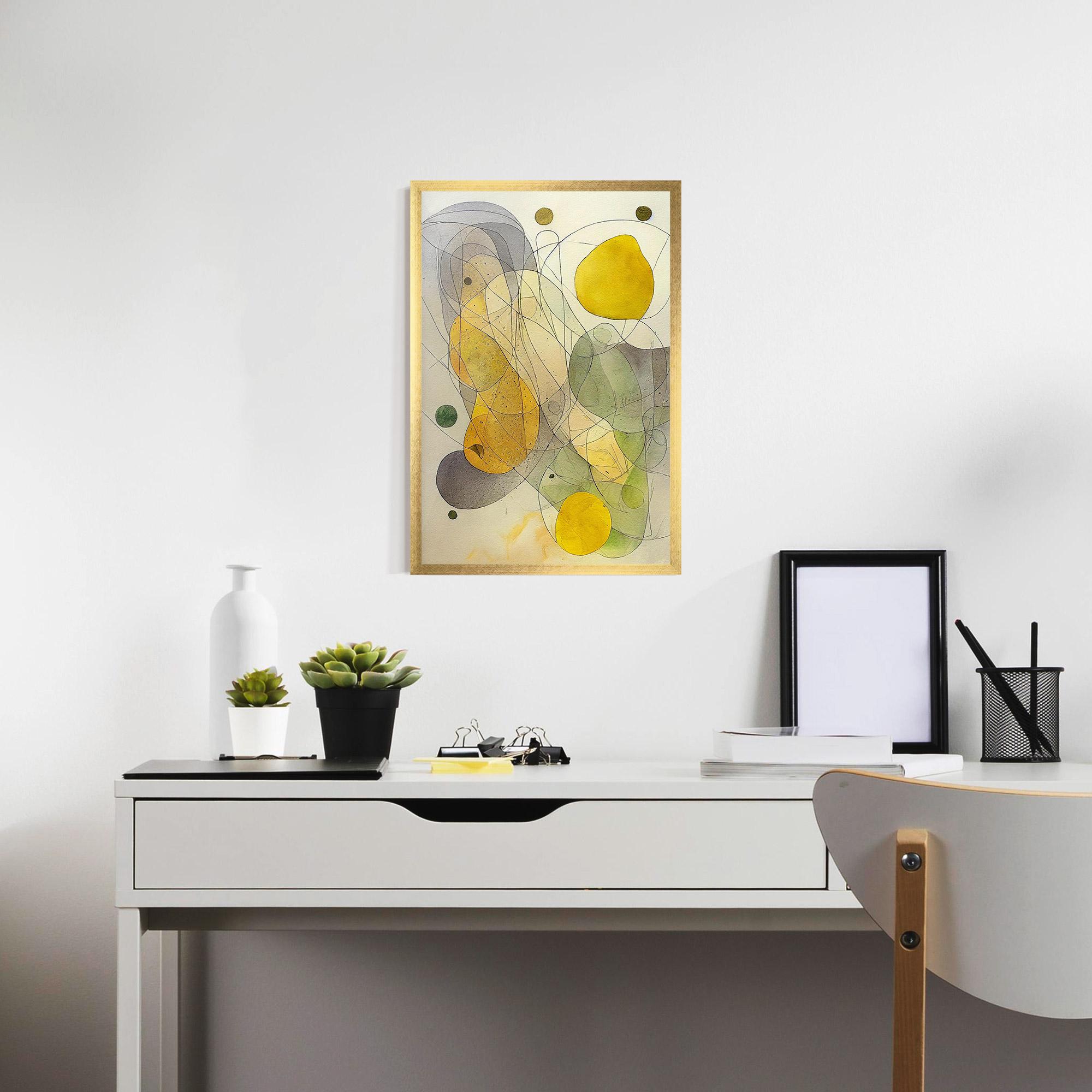 Gerahmte Poster Abstract Lemons mockup 7