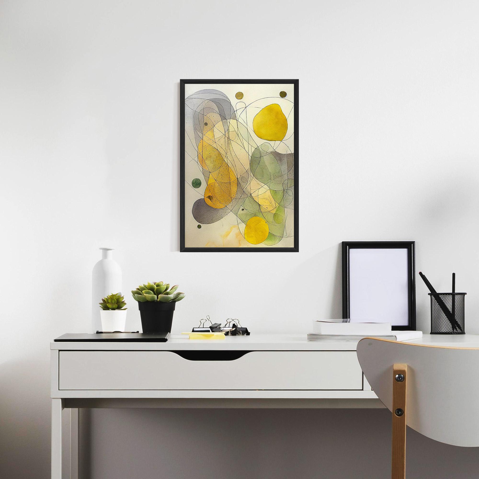 Gerahmte Poster Abstract Lemons mockup 7