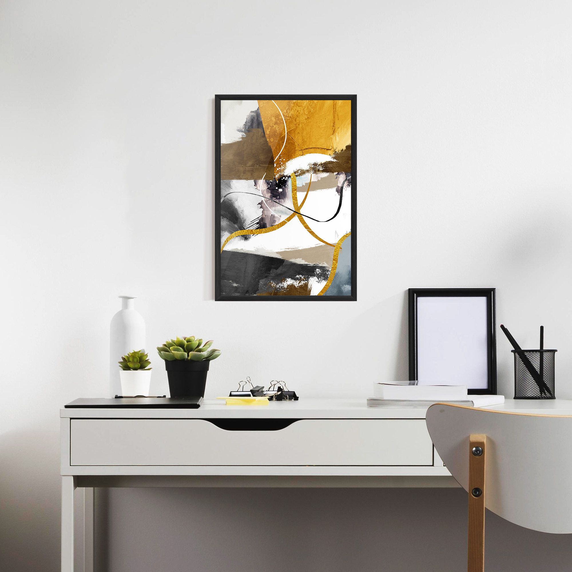 Chaotic Golden Painting mockup 7