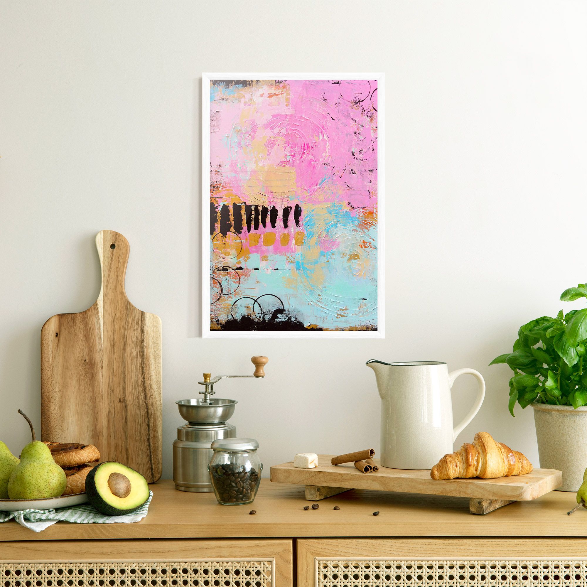 Abstract Pink Circle mockup 8