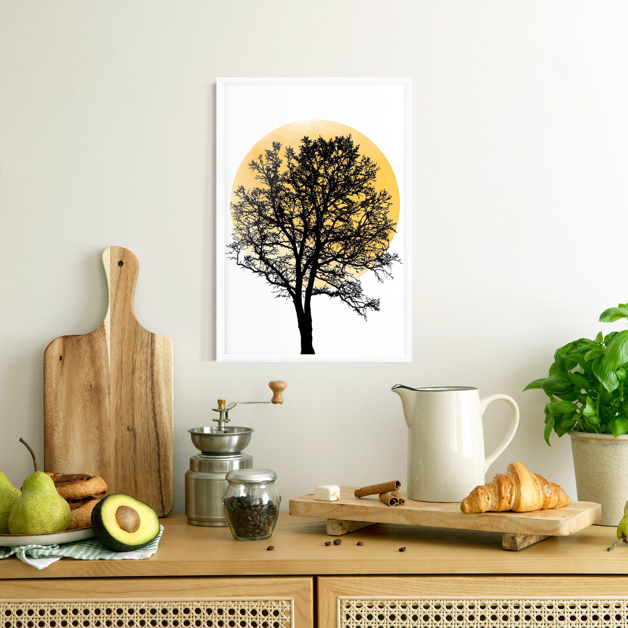 Gerahmte Poster Orange Sun 01 mockup 8