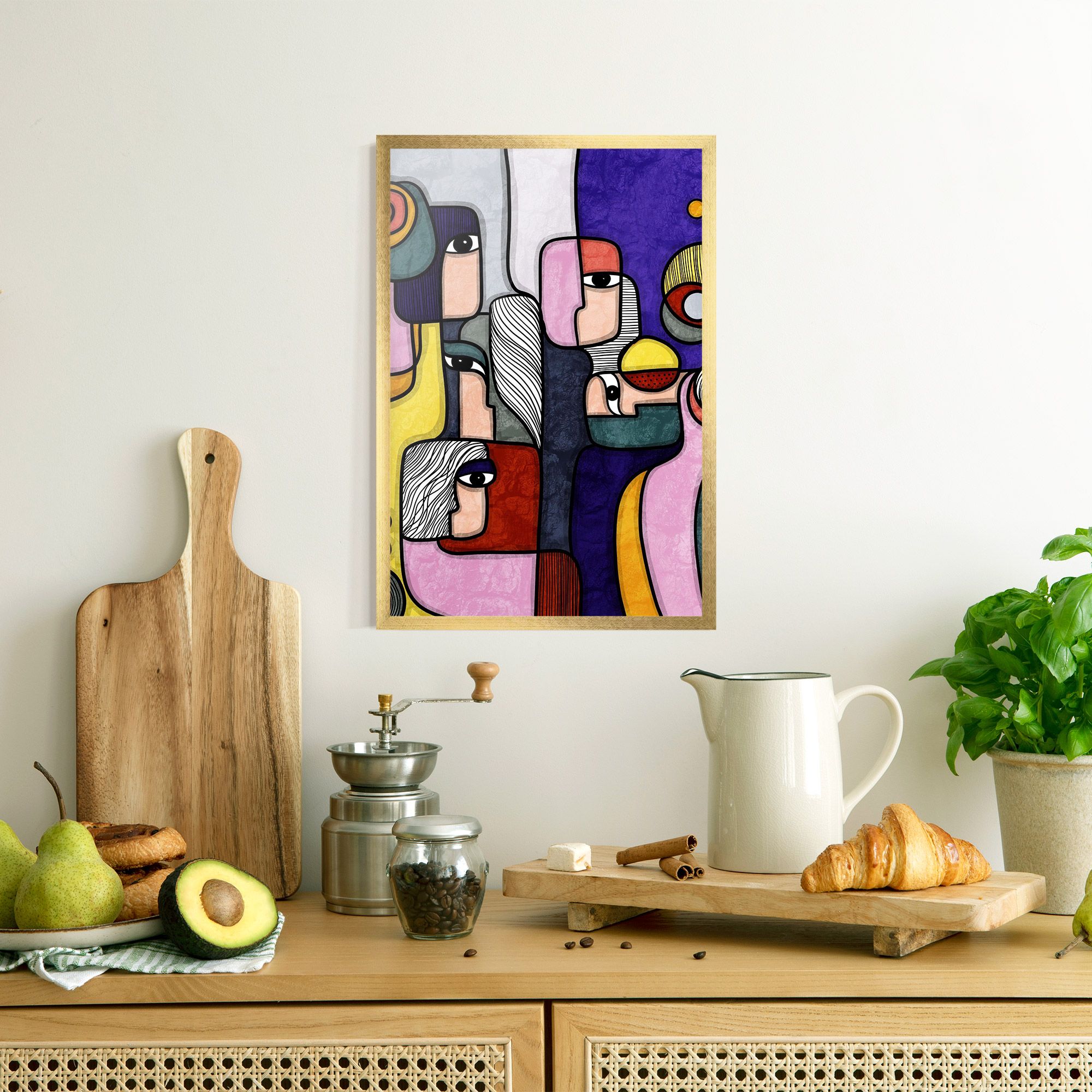 Abstract Looking Eyes mockup 8