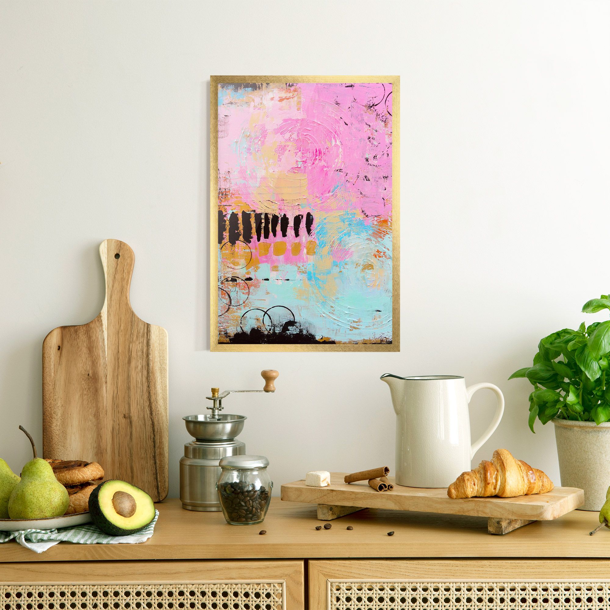 Abstract Pink Circle mockup 8