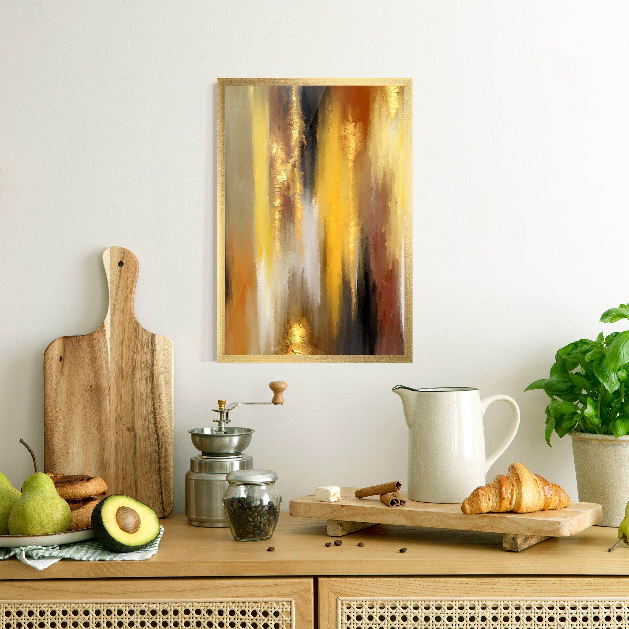 Golden Brown Art mockup 8