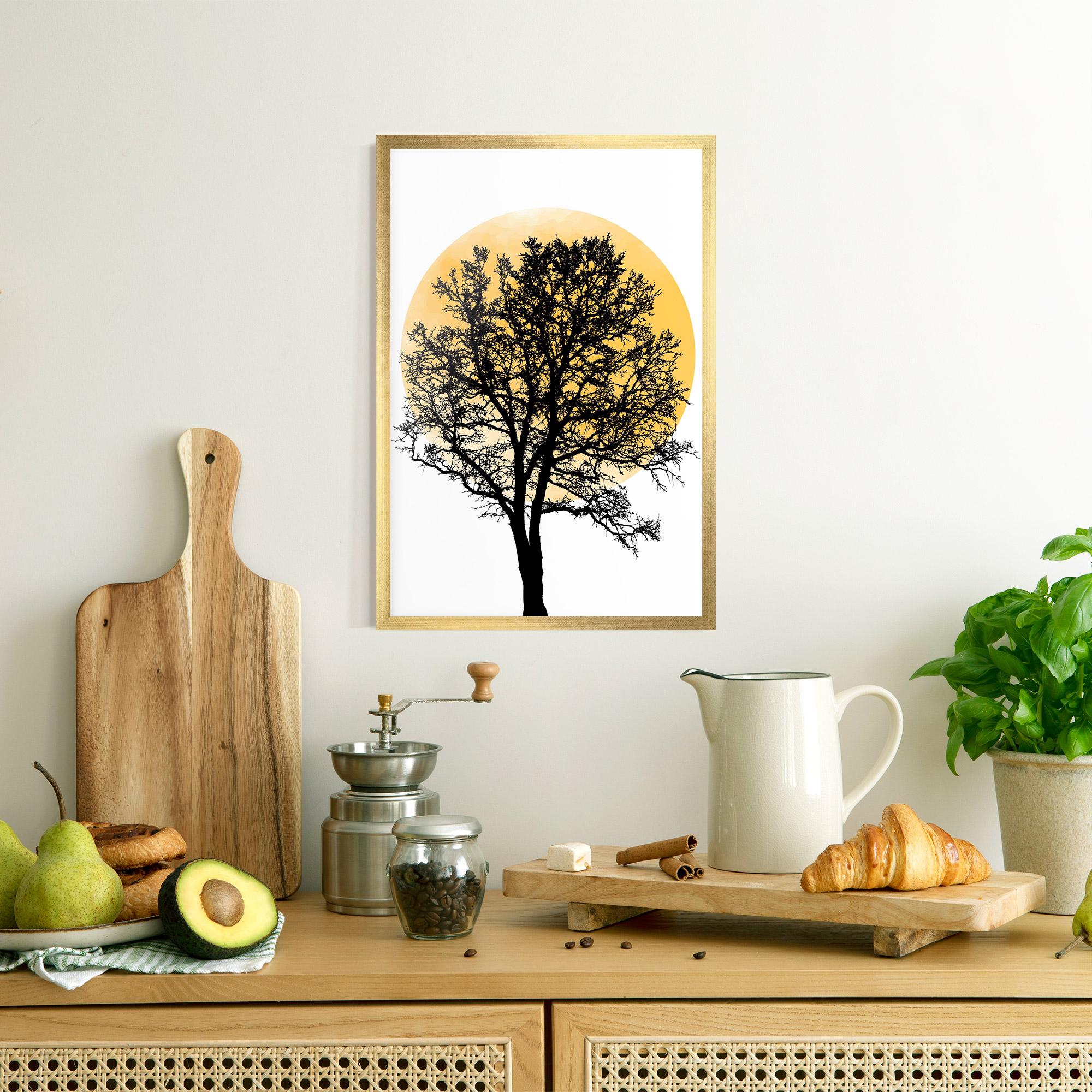 Gerahmte Poster Orange Sun 01 mockup 8