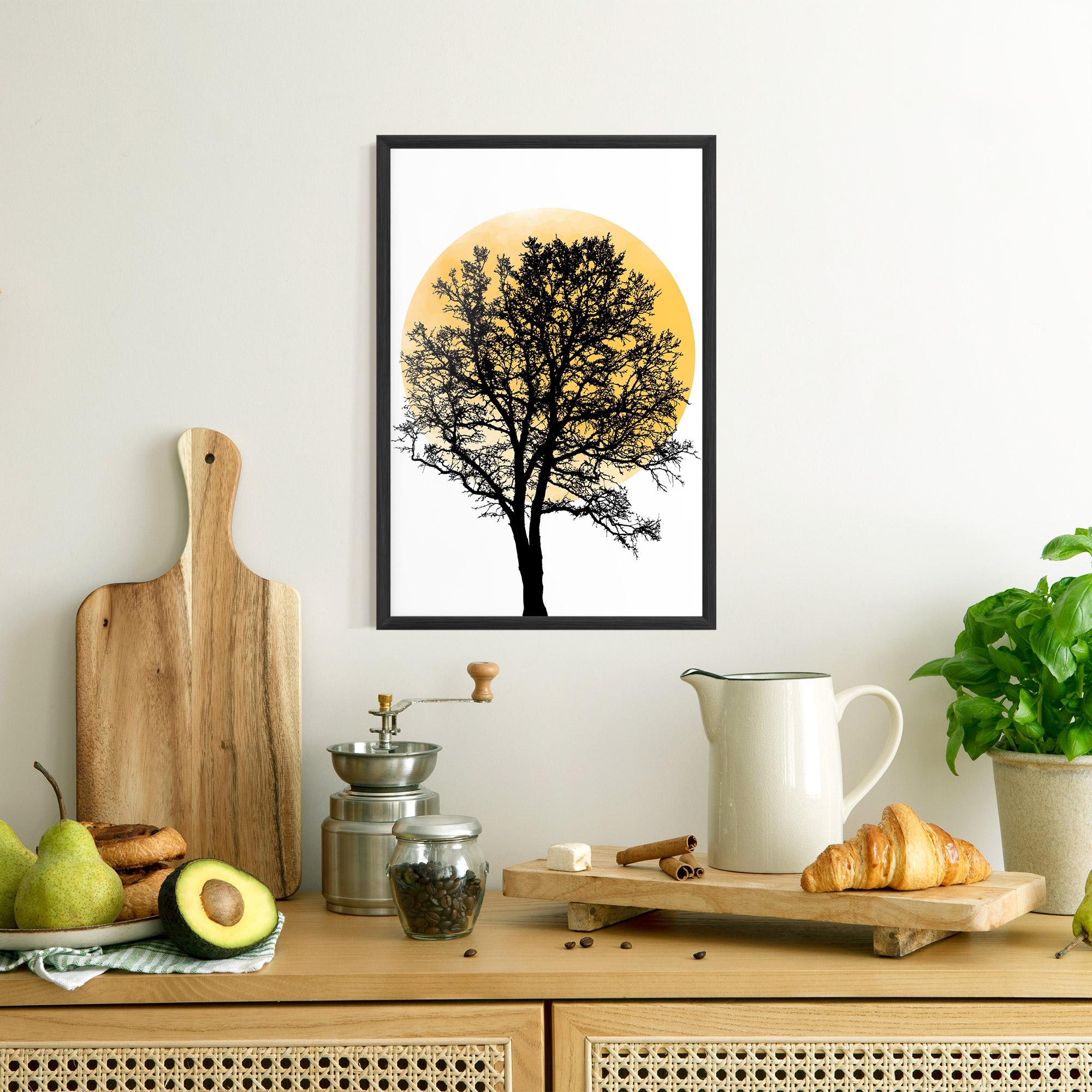 Gerahmte Poster Orange Sun 01 mockup 8